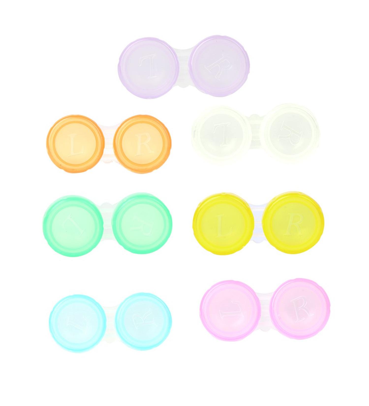 Buy Agoneir Cute Contact Lens Container Set | Travel-Friendly Sustainable Mini Lentil Box | Random Plastic Storage | Multi-Use | 57x26x13mm - Buy Online on GoSupps.com