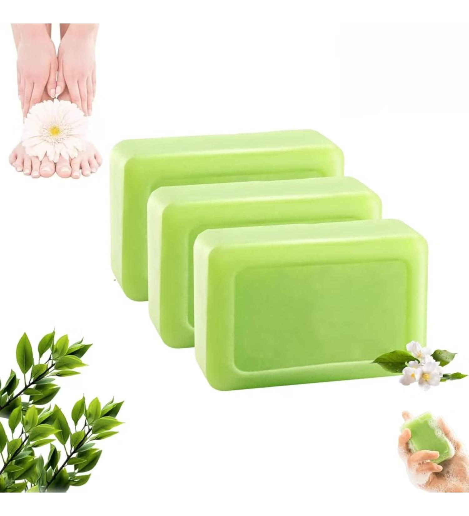 Loravey Relief Soap Loravey Tea Tree Oil Soap Natural Foot & Body Soap Deep Pore Cleansing Gentle Exfoliating Soap Odor Control & Daily Refreshing Cleansing3PCS - Buy Online on GoSupps.com