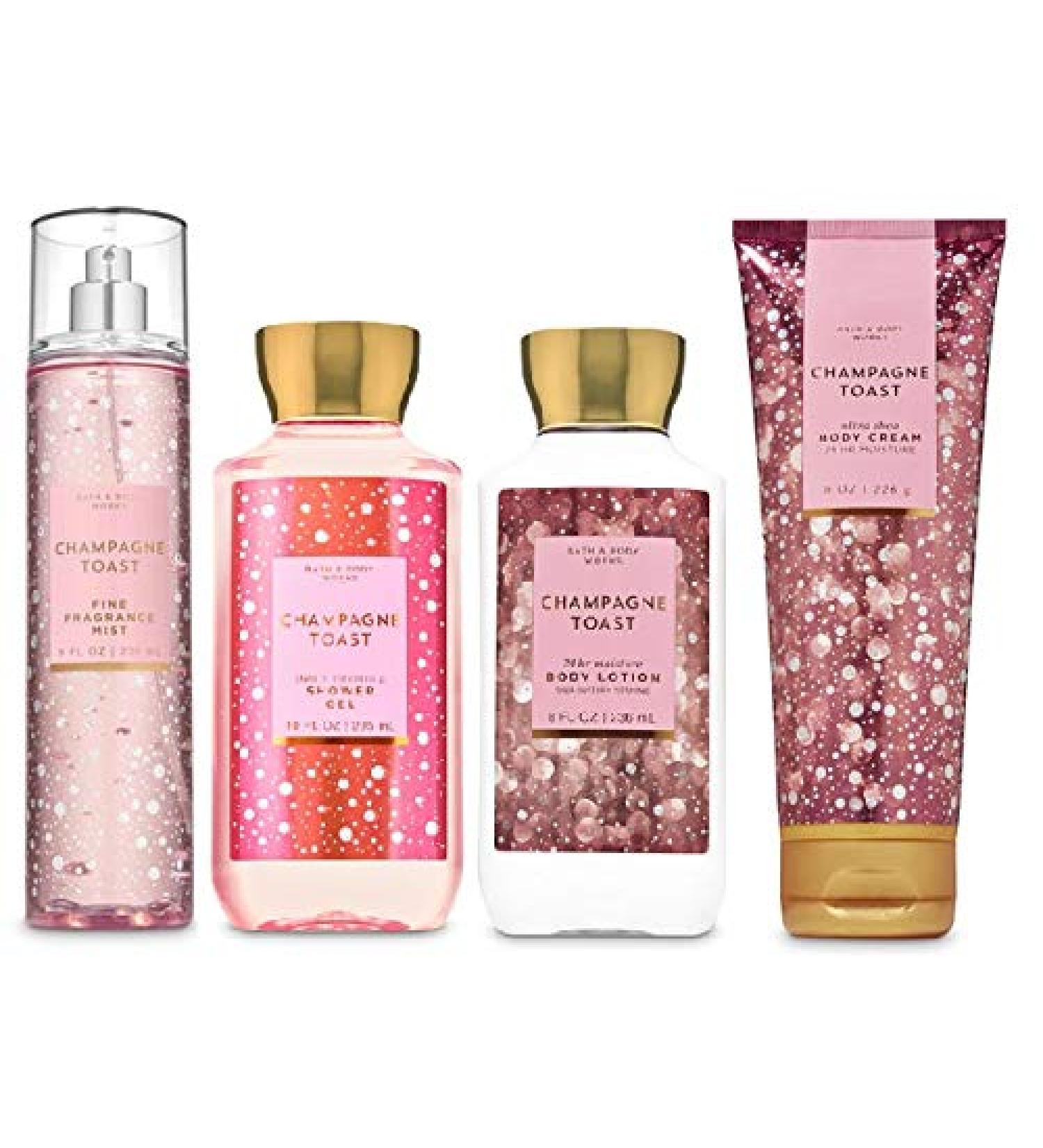 Bath and Body Works Champagne Toast 2019 Deluxe Gift Set - Body Lotion, Body Cream, Fragrance Mist, Shower Gel - Full Size - Buy Online on GoSupps.com