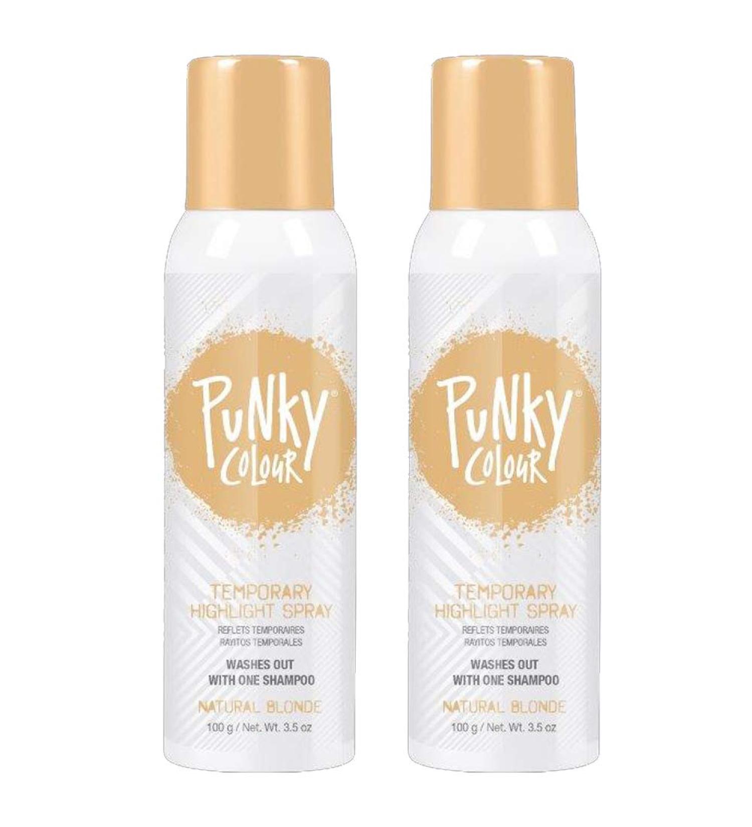 Punky Temporary Hair Highlight Spray Natural Blonde 3.5 oz x 2 Pack 3.5 Ounce (Pack of 2) Natural Blonde - Buy Online on GoSupps.com