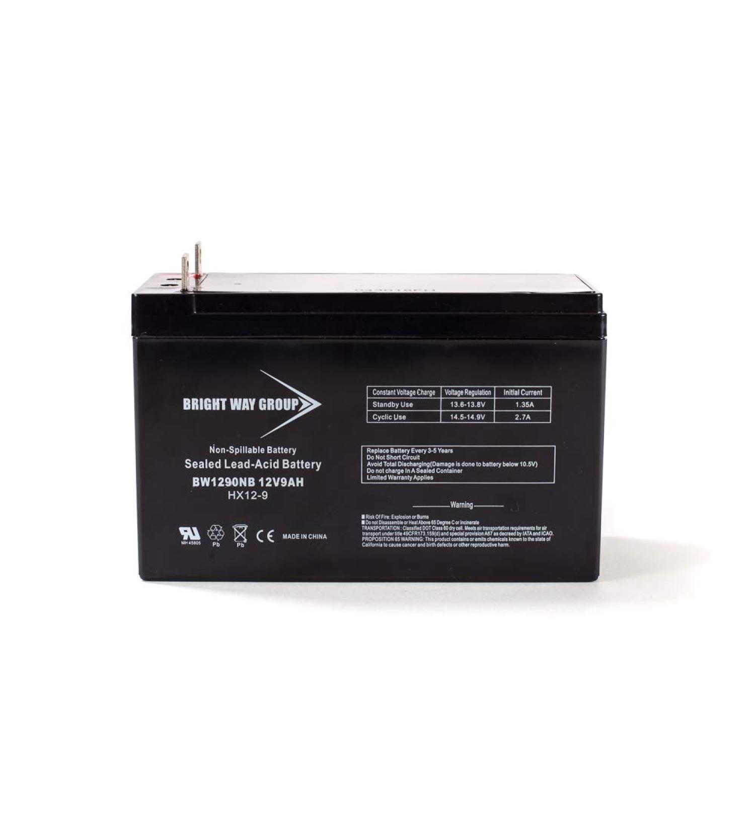 Buy 12V 9Ah Rechargeable SLA Battery - Nut & Bolt Terminal BW1290 for Generator Jump Starter & Lawn & Garden - Fast International Shipping - Buy Online on GoSupps.com
