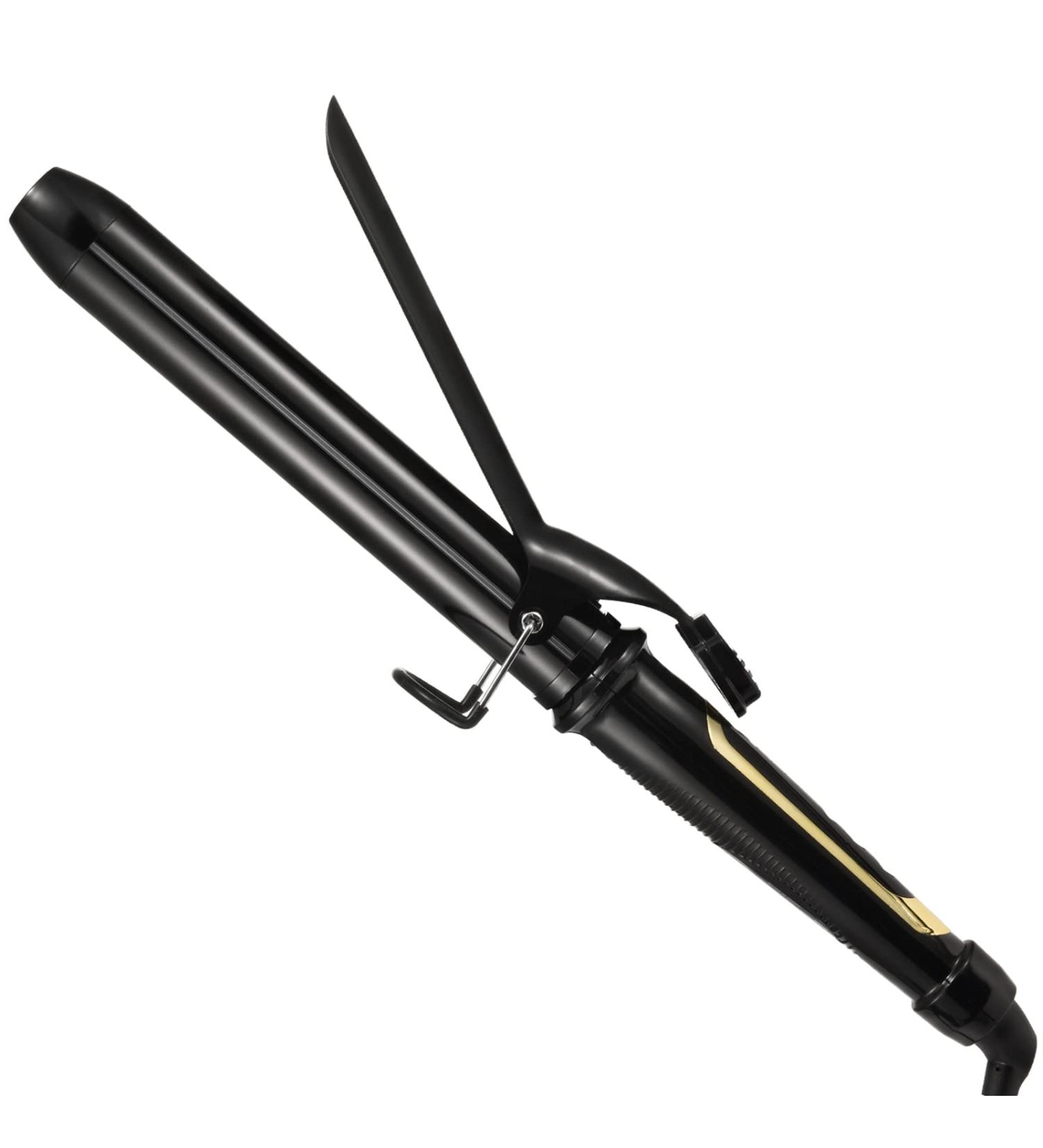 Lanvier 1.25 Inch Clipped Curling Iron - Professional Hair Curler up to 450F - Dual Voltage - Black - Buy Online on GoSupps.com