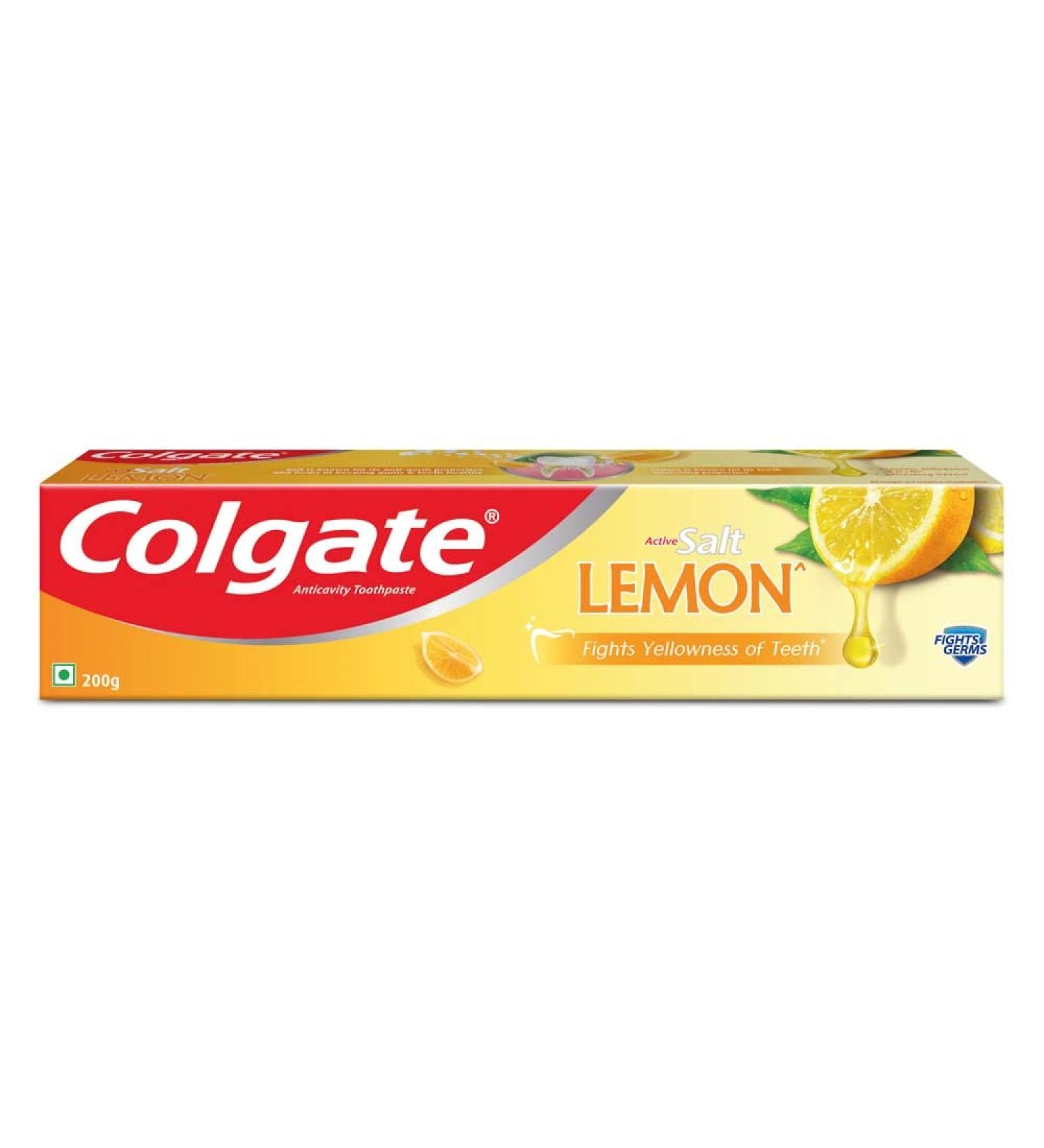 Colgate Active Lemon & Salt Healthy White Toothpaste 200g - Whitening Toothpaste - Buy Online on GoSupps.com