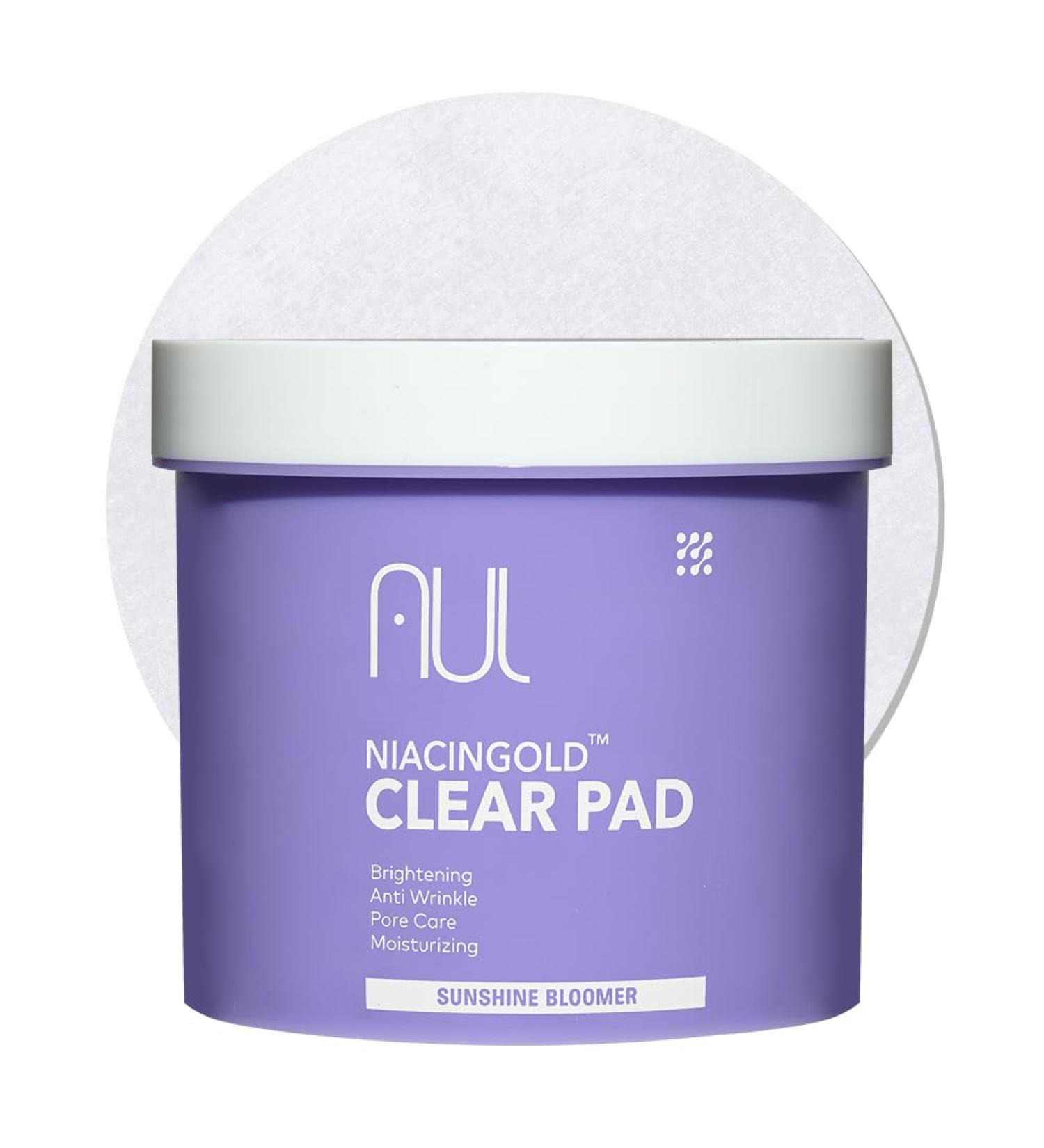 AUL NiacinGold Clear Pad 120 Pads Vegan Daily Facial Toner Pad with Niacinamide and Gold Soothing Hydrating Pore Care for Sensitive Skin 1 Count (Pack of 120) - Buy Online on GoSupps.com