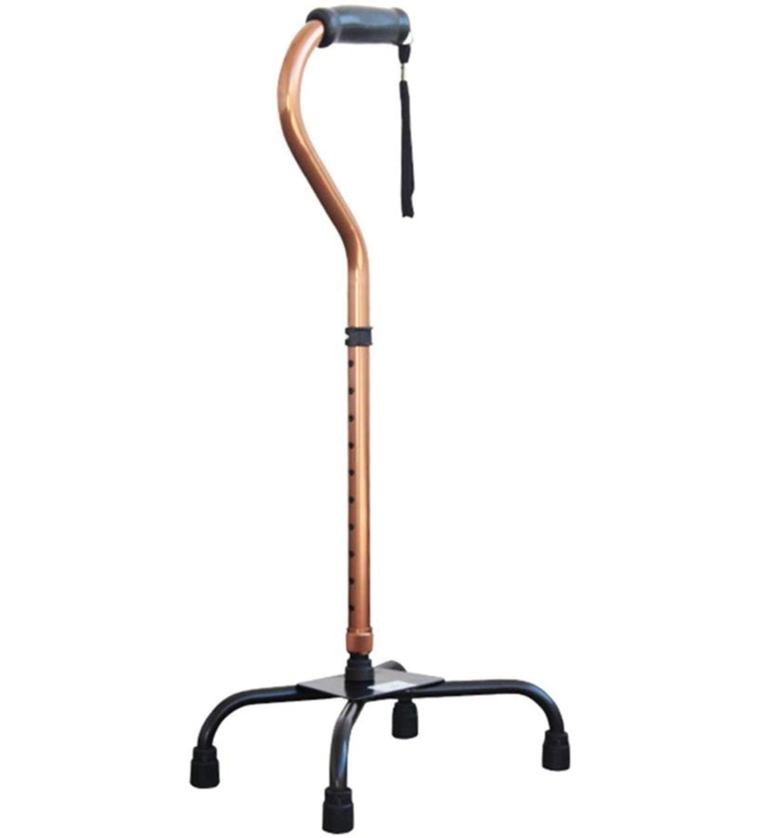 Walking Stick Lightweight Sticks with PU Grip 11 Height Adjustable Levels for Men/Women Arthritis Elderly and Elderly Mobility Stick with 4 Legs Non-Slip Base Heavy Duty Max. 100k Journey - Buy Online on GoSupps.com