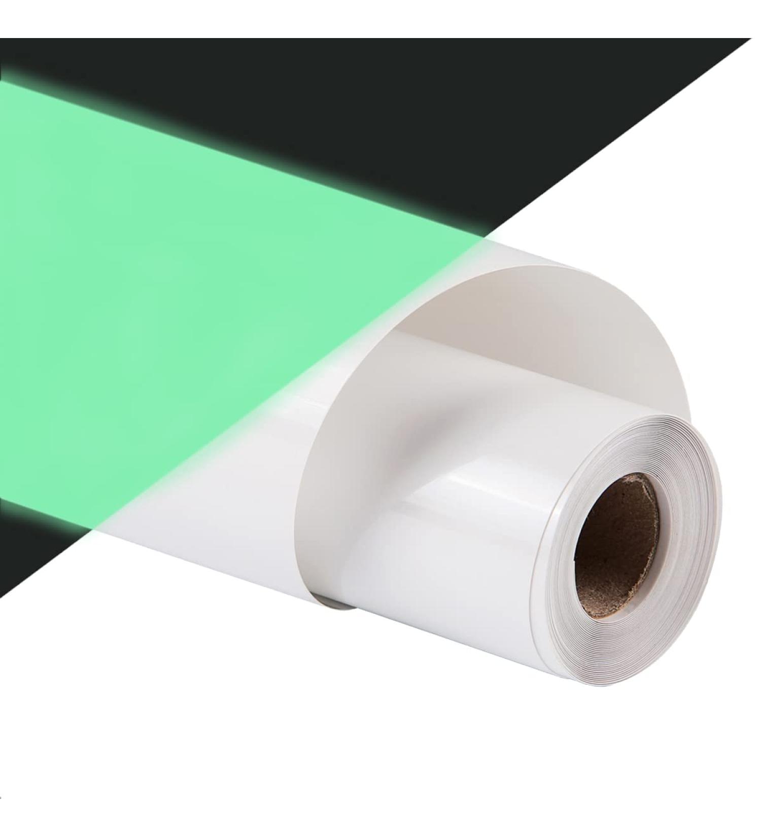Glow in The Dark HTV Heat Transfer Vinyl 12x5ft - PU Elastic Vinyl for T-Shirt - G-Glow Green - Buy Online on GoSupps.com