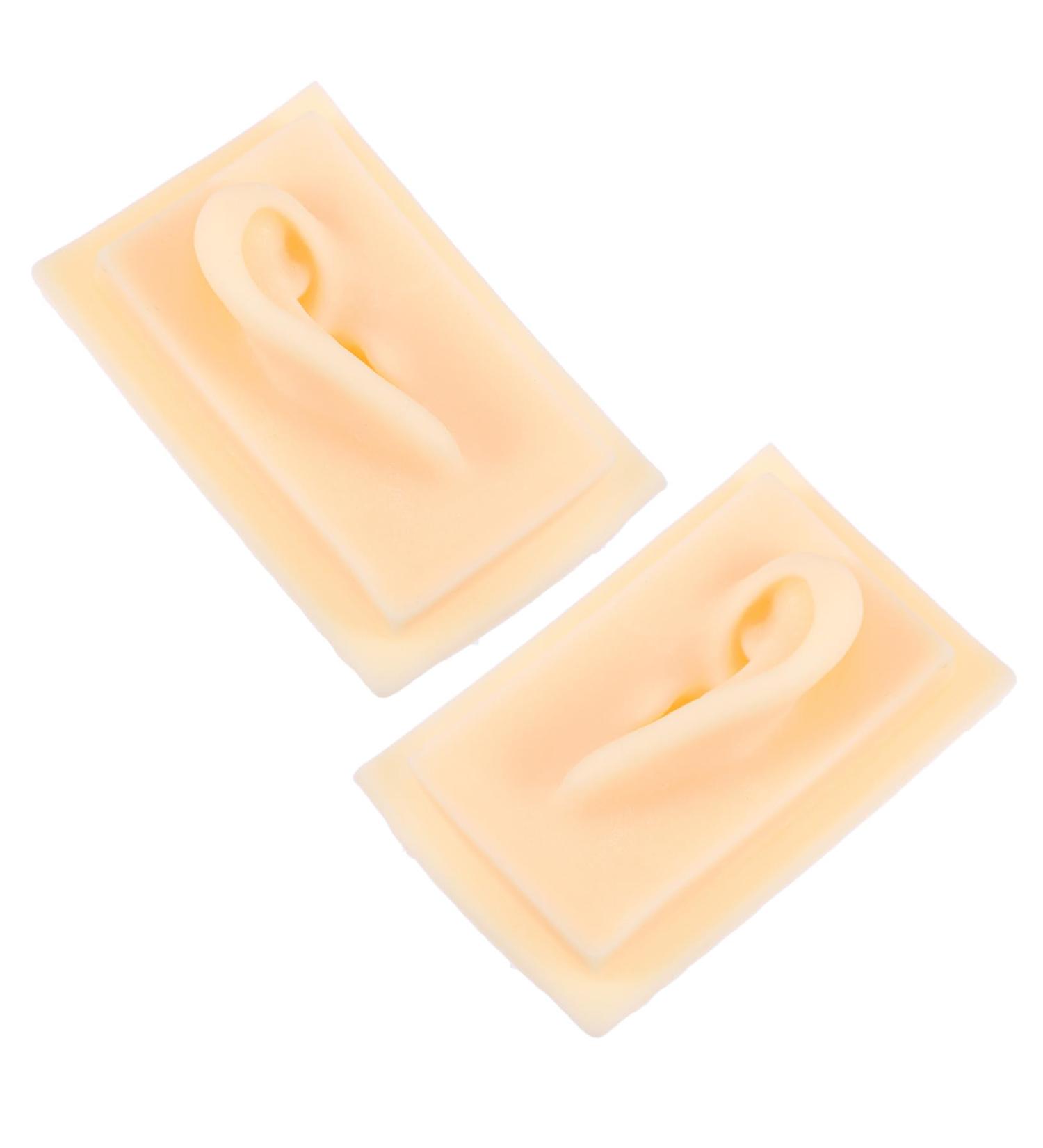 FOMIYES Ear Cleaning Practice Tools - Silicone Ear Model for Acupoint Learning & Hearing Aid Display - 9.5x6.5x4.5CM - Buy Online on GoSupps.com