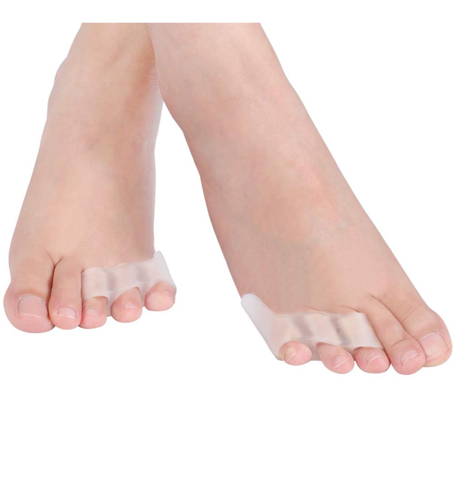 Silicone Toe Separators - 2 Pairs | Protect Overlapping Toes | Toe Separator Feet Cover - Buy Online on GoSupps.com