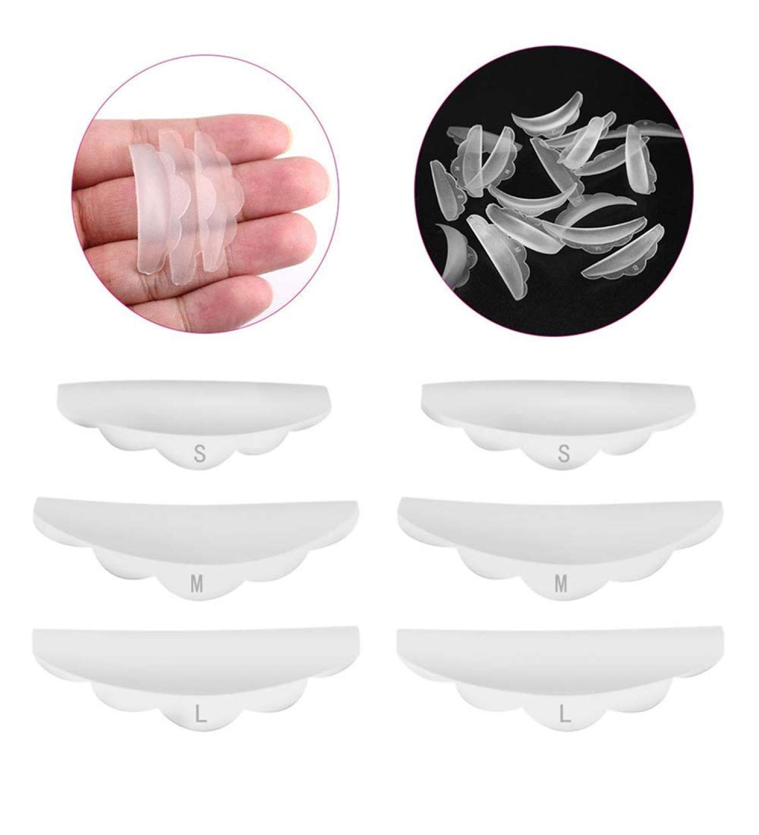 15 Pairs Silicone Eyelash Curlers Shield Pads - Professional Eyelash Lifting Tools (30 Pieces S/M/L) - Buy Online on GoSupps.com