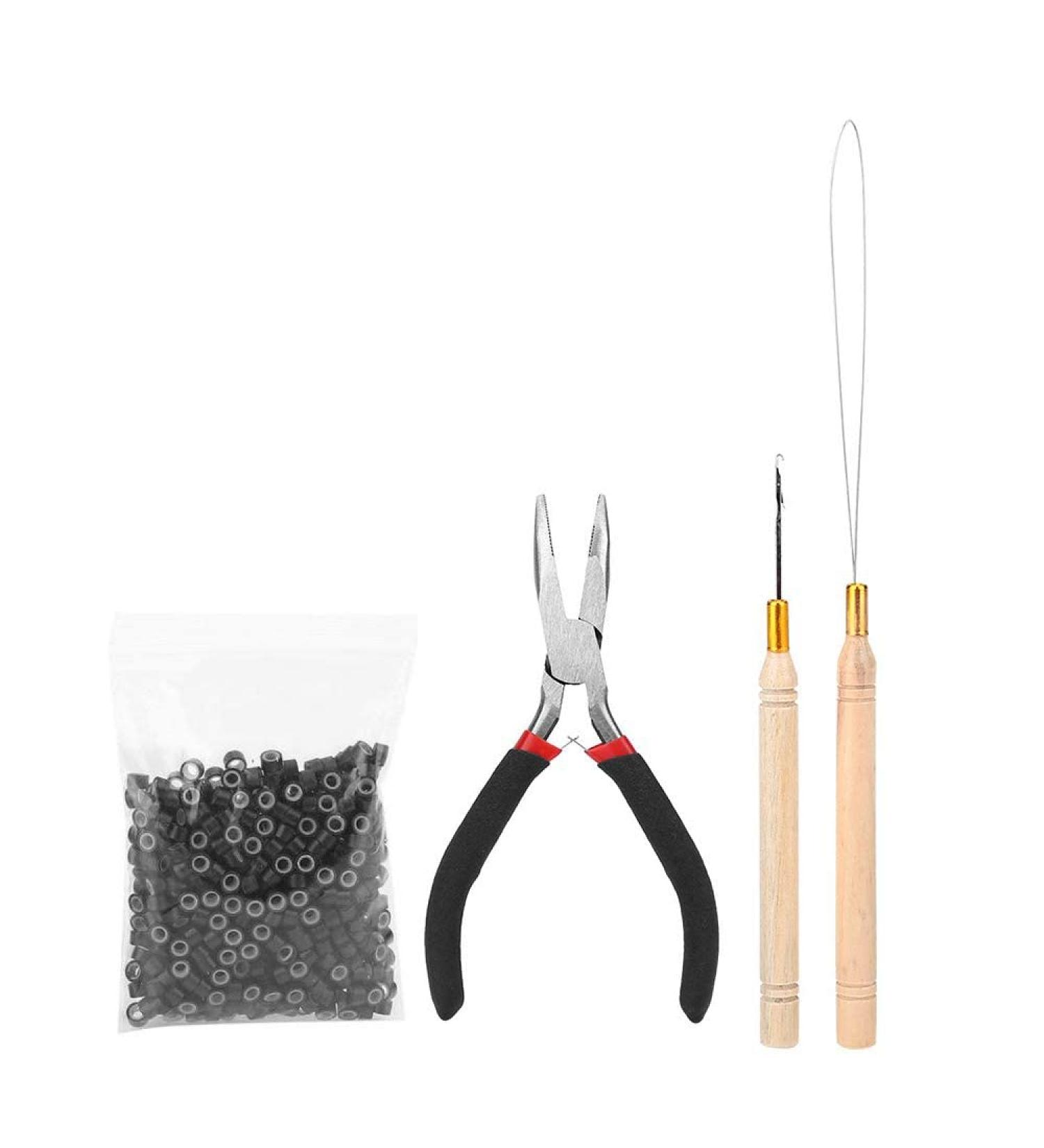 SWetup 4-in-1 Microring Hair Extensions Set - 500 Microrings & Tongs for Real Hair Bonding - Buy Online on GoSupps.com