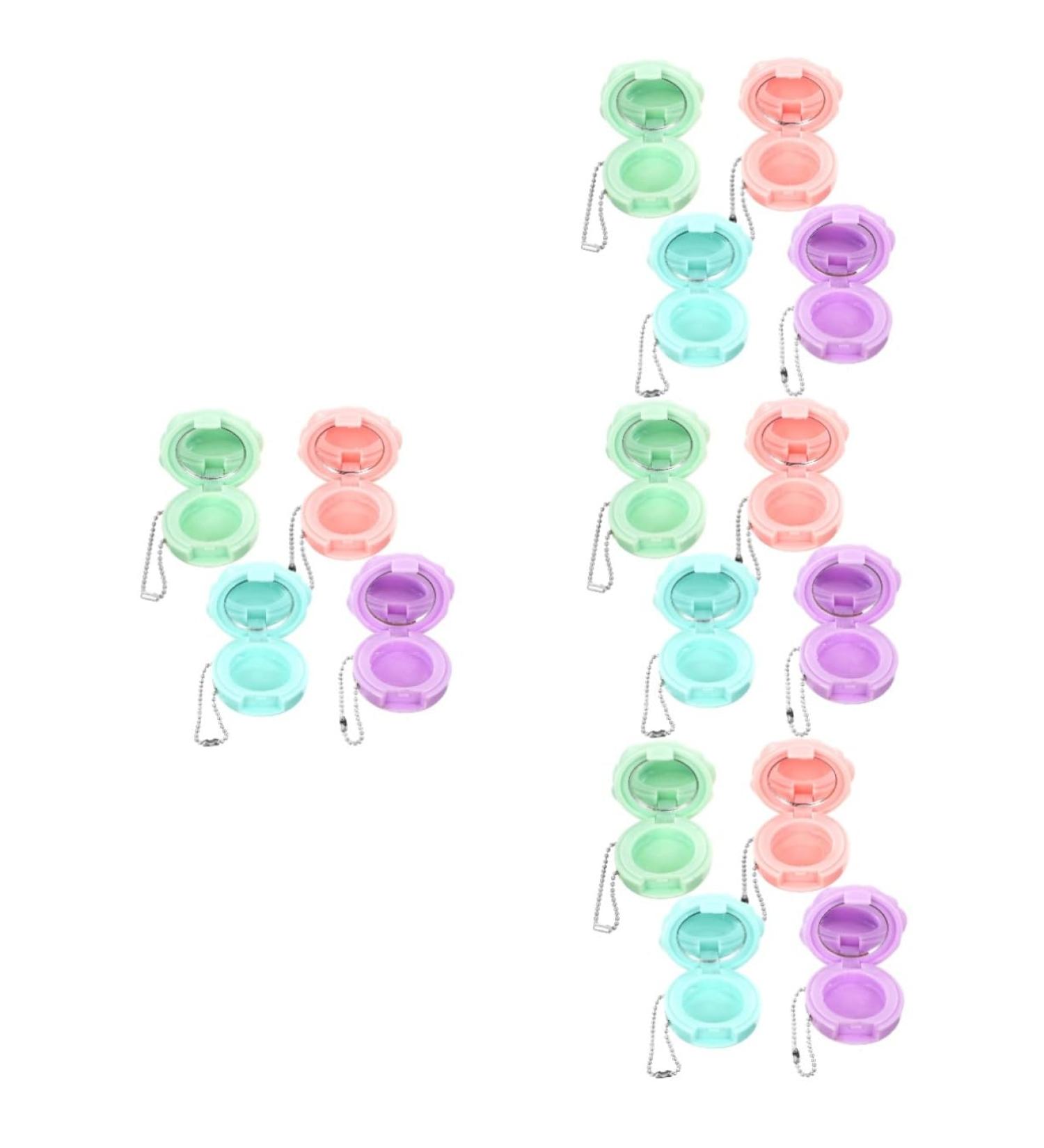 Balacoo 16 Pcs Round Eye Shadow Box Eyeshadow Small Cosmetic Jar Eyelash Storage Case Mini Travel Empty - Buy Online on GoSupps.com