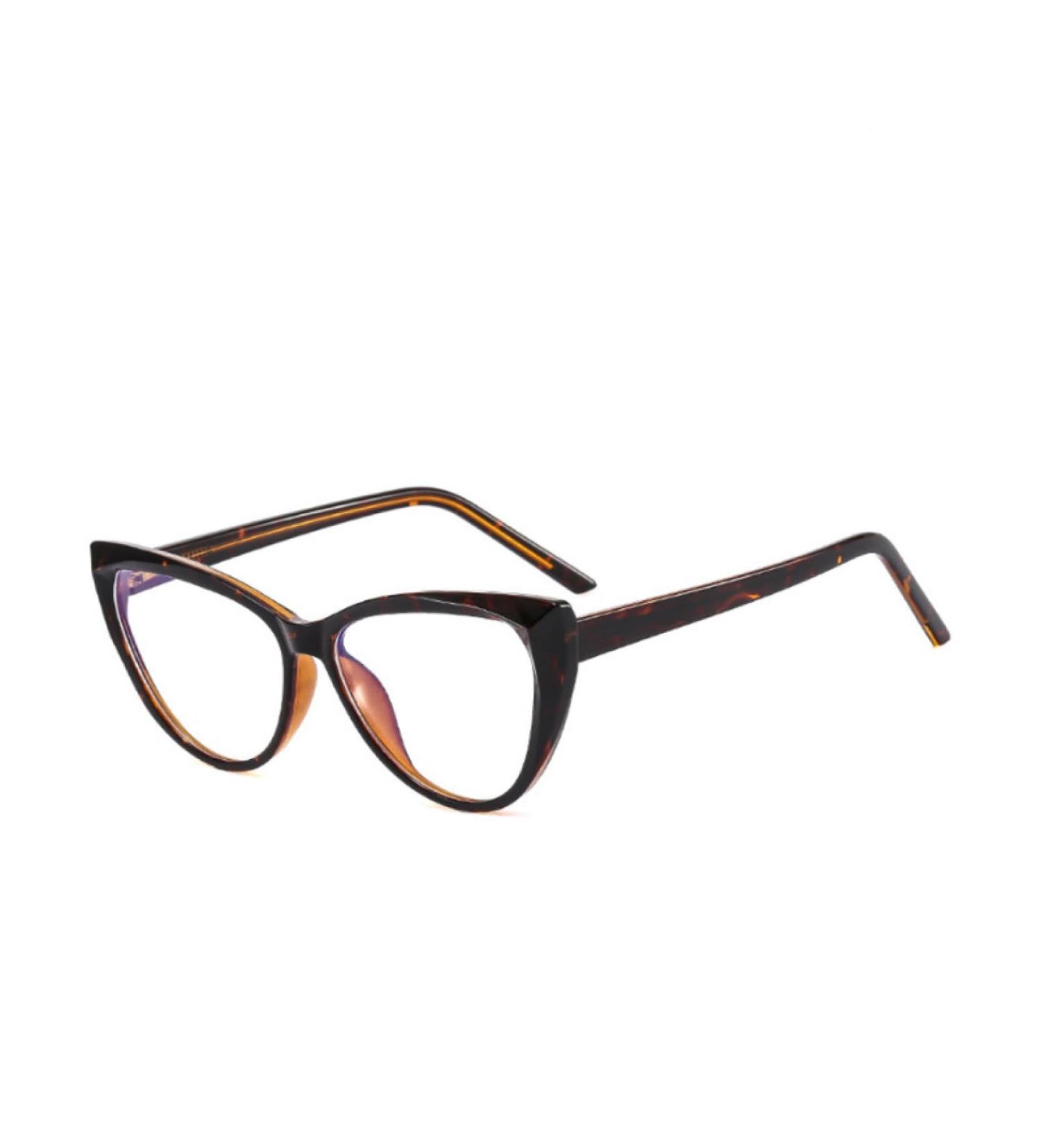 SERONI Cat Eye Blue Light Blocking Glasses - TR90 Frames for Men & Women | Anti-UV 56mm Leopard Design - Buy Online on GoSupps.com