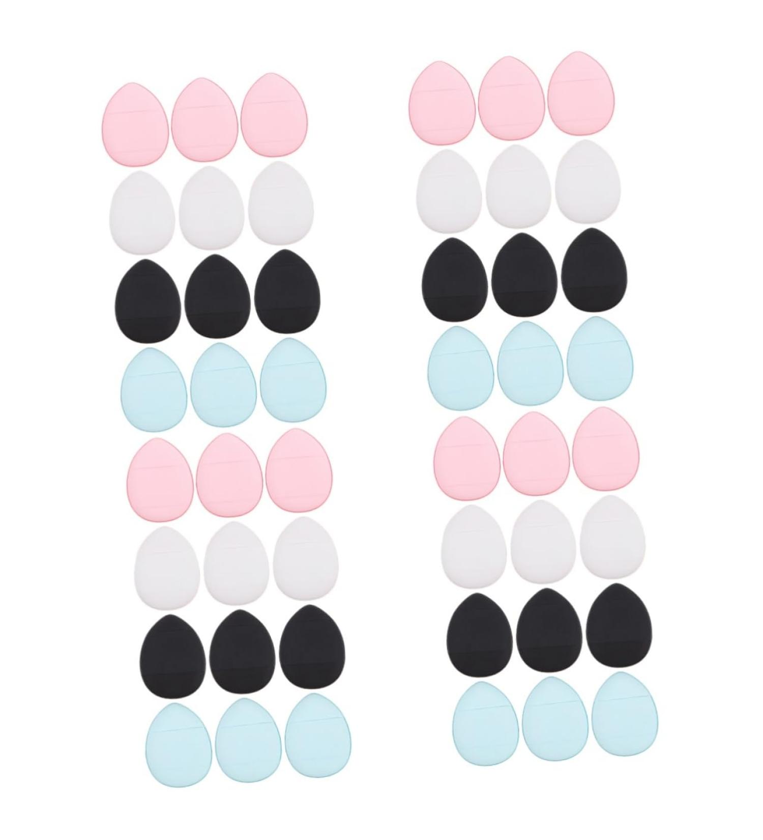 FRCOLOR 48 Pcs Finger Makeup Sponge Set Silicone & Triangle Cosmetic Sponges for Flawless Makeup Application | Non-Latex Hydrophilic Pads for Face Powder - Buy Online on GoSupps.com