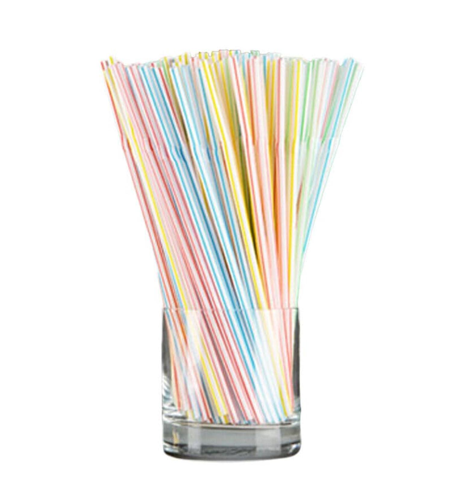 Straws Flexible Disposable Plastic Straws 100 pcs for Home Parties Bar Beverage Shops Home Straws Kids (100pcs 1)