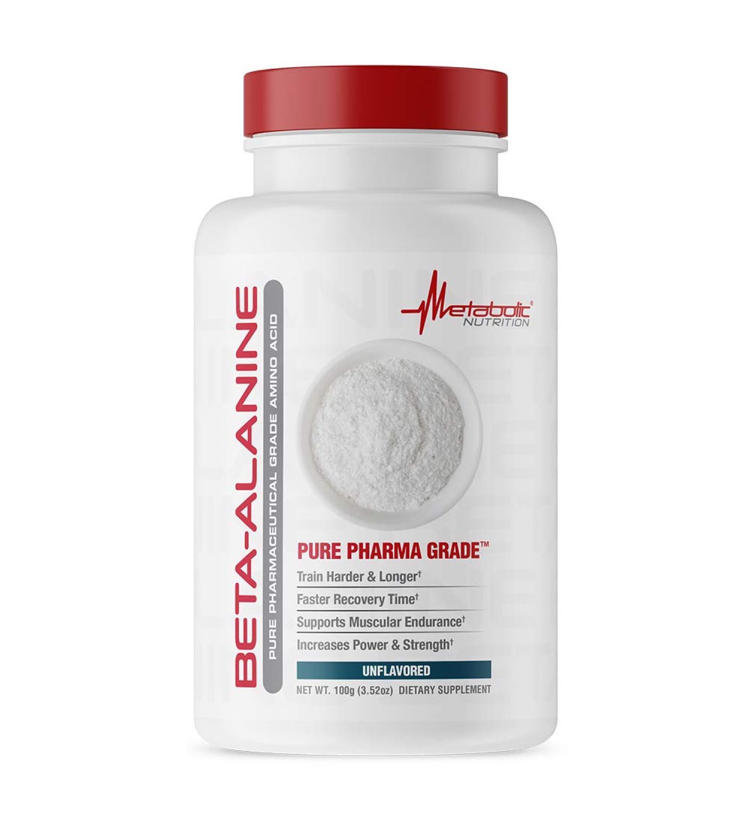 Metabolic Nutrition Beta Alanine 100 Grams Powder 10.58 Ounce (Pack of 1) - Buy Online on GoSupps.com