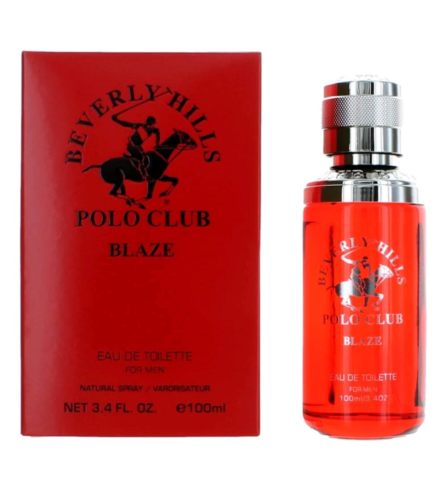 Beverly Hills Polo Club BLAZE - Cologne for Men with Notes of Cedar & Basil - Fresh & Classy Fragrance Scent - Eau De Toilette Spray 3.40fl.oz / 100ml