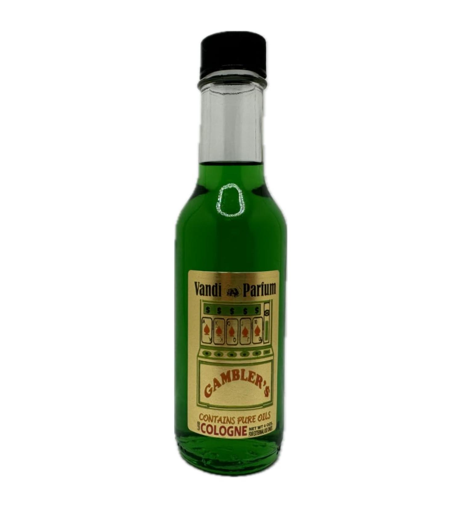 Spiritual Cologne -(Jugadores) Gambler's Cologne -(4oz) -Vandi Parfum -Botanica Esoteric New Age Spiritual Wicca Pagan