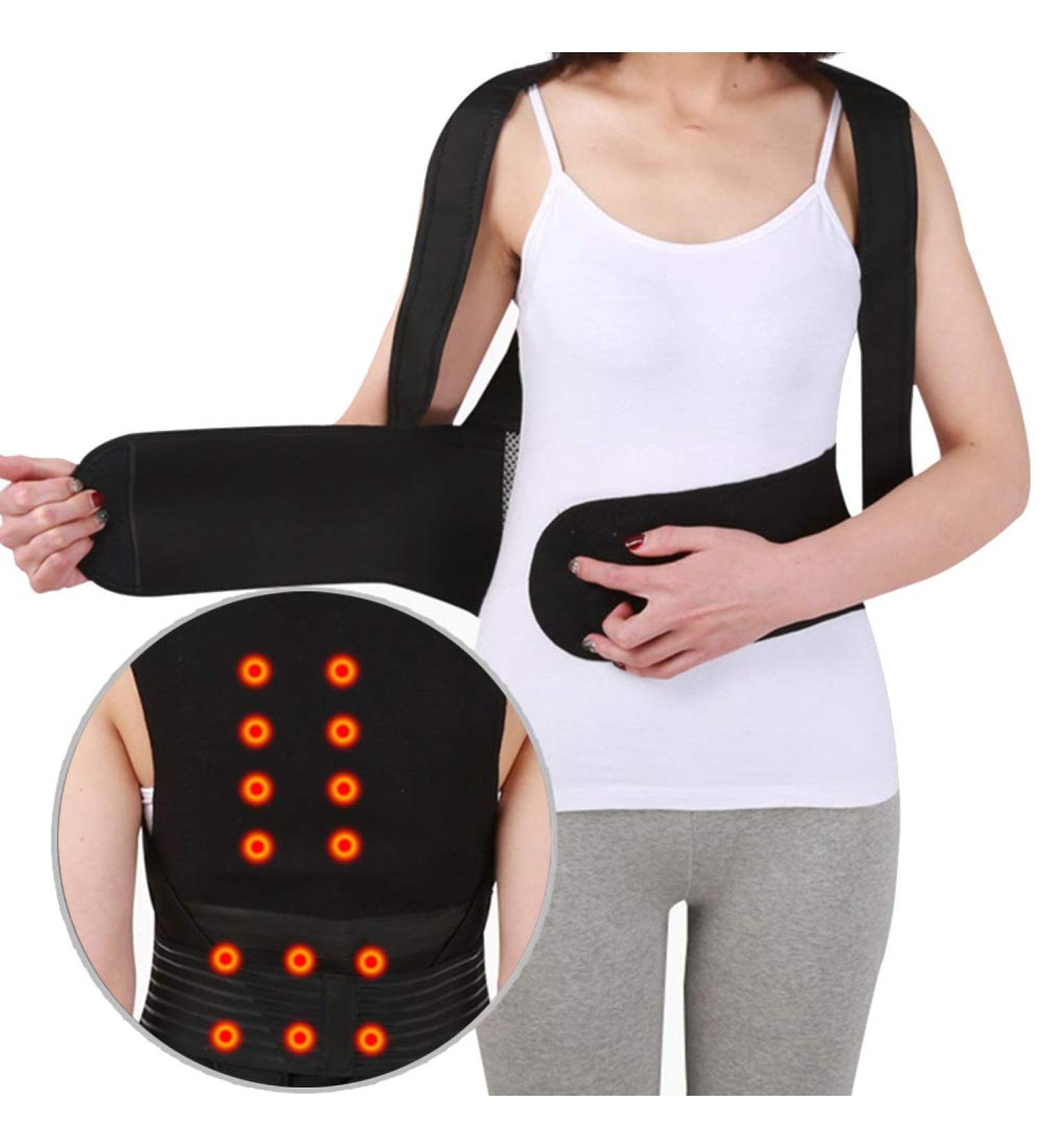 Shoulder Thermal Pillow - Self-Warming Pain Relief Belt | XL Magnetic Therapy Support for Back & Waist - Reusable Unisex - Buy Online on GoSupps.com