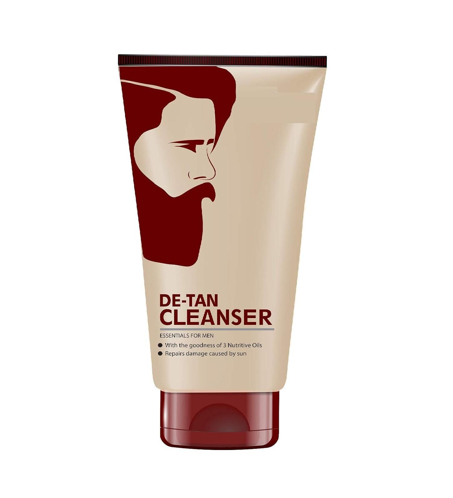 De-Tan Cleanser For Skin Lightening & Brightening | Dirt & Blackhead Removal |Tan Removal Face Cleanser Scrub & Pack | 100gm - Buy Online on GoSupps.com