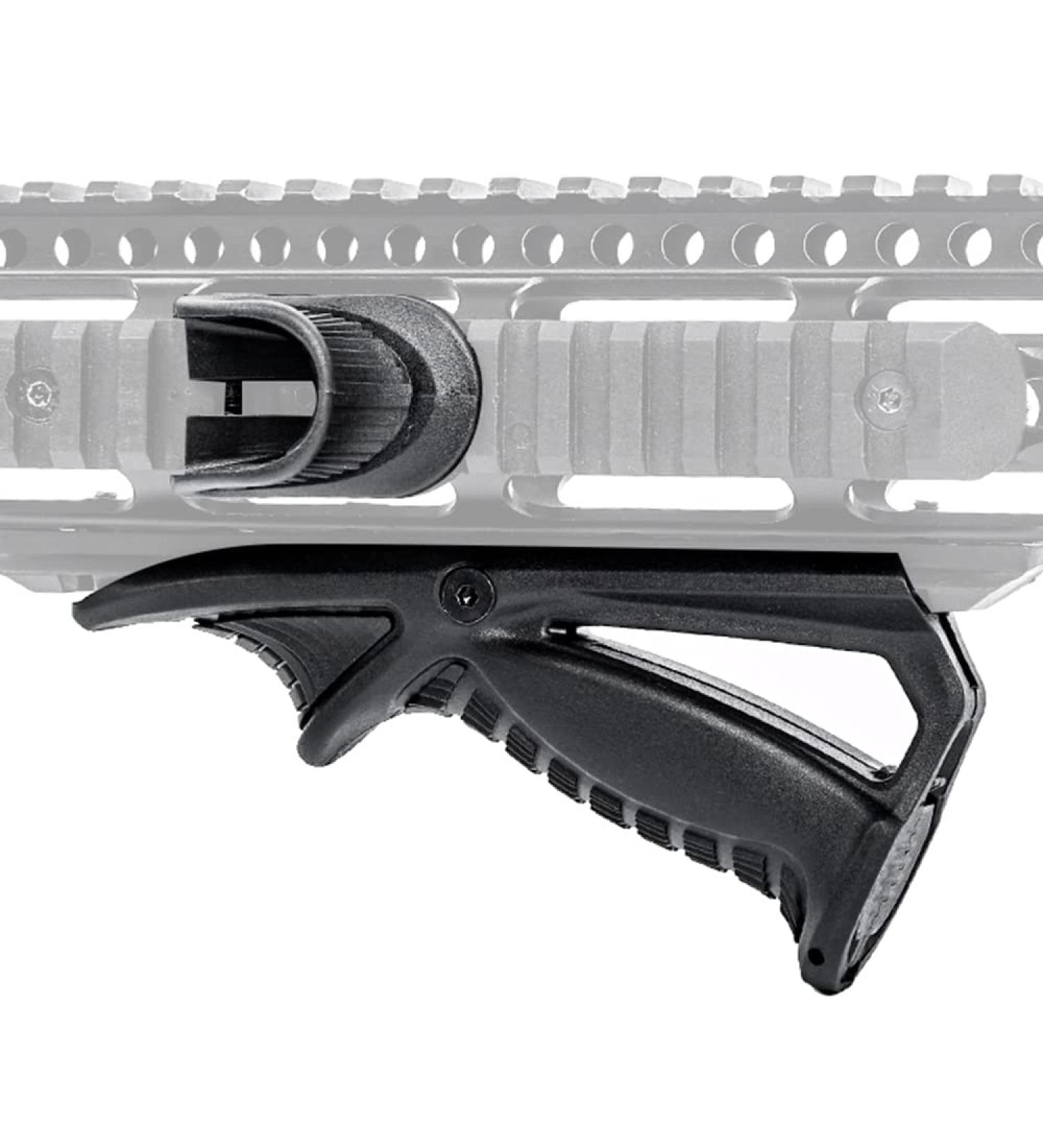SBGJMY Tactical Grip Front Panel with Thumb Grip - 20mm Picatinny Rail System - Black | International Shipping Available - Buy Online on GoSupps.com