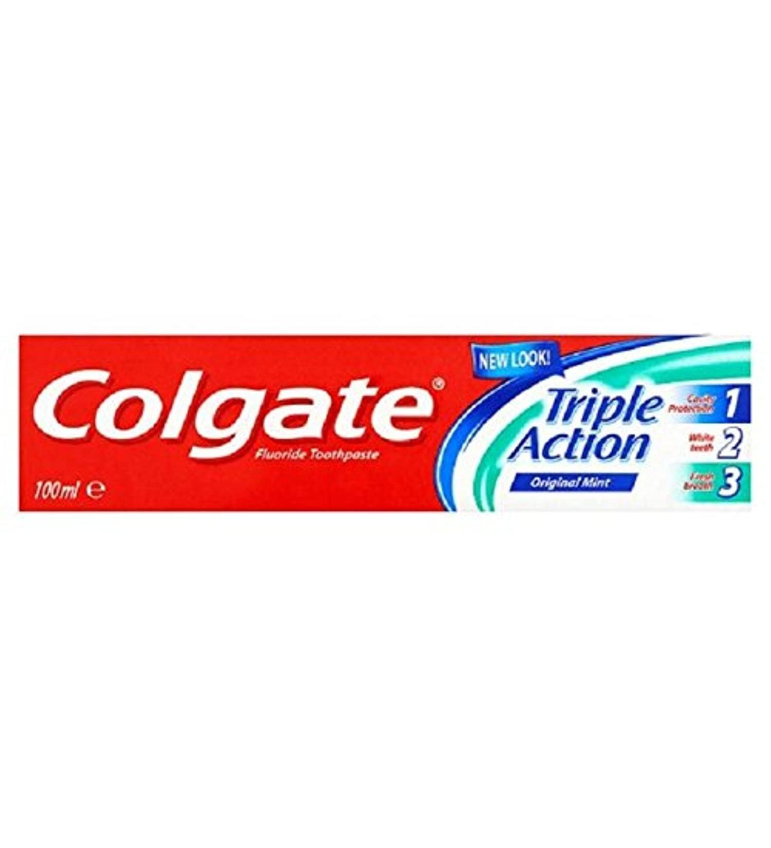 Colgate Triple Action Original Mint Fluoride Toothpaste 12 x 100 ml