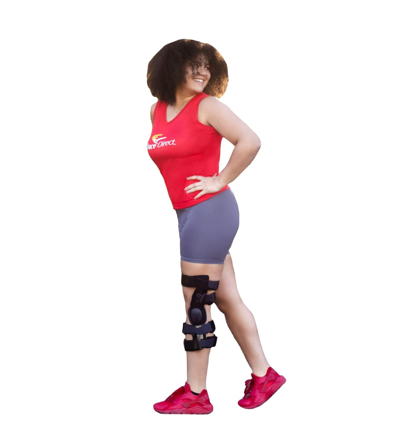 Brace Direct Ligament Knee Brace for Pain Relief | Dual Hinged Support for ACL PCL LCL MCL & Arthritis - Men & Women M - Right - Buy Online on GoSupps.com