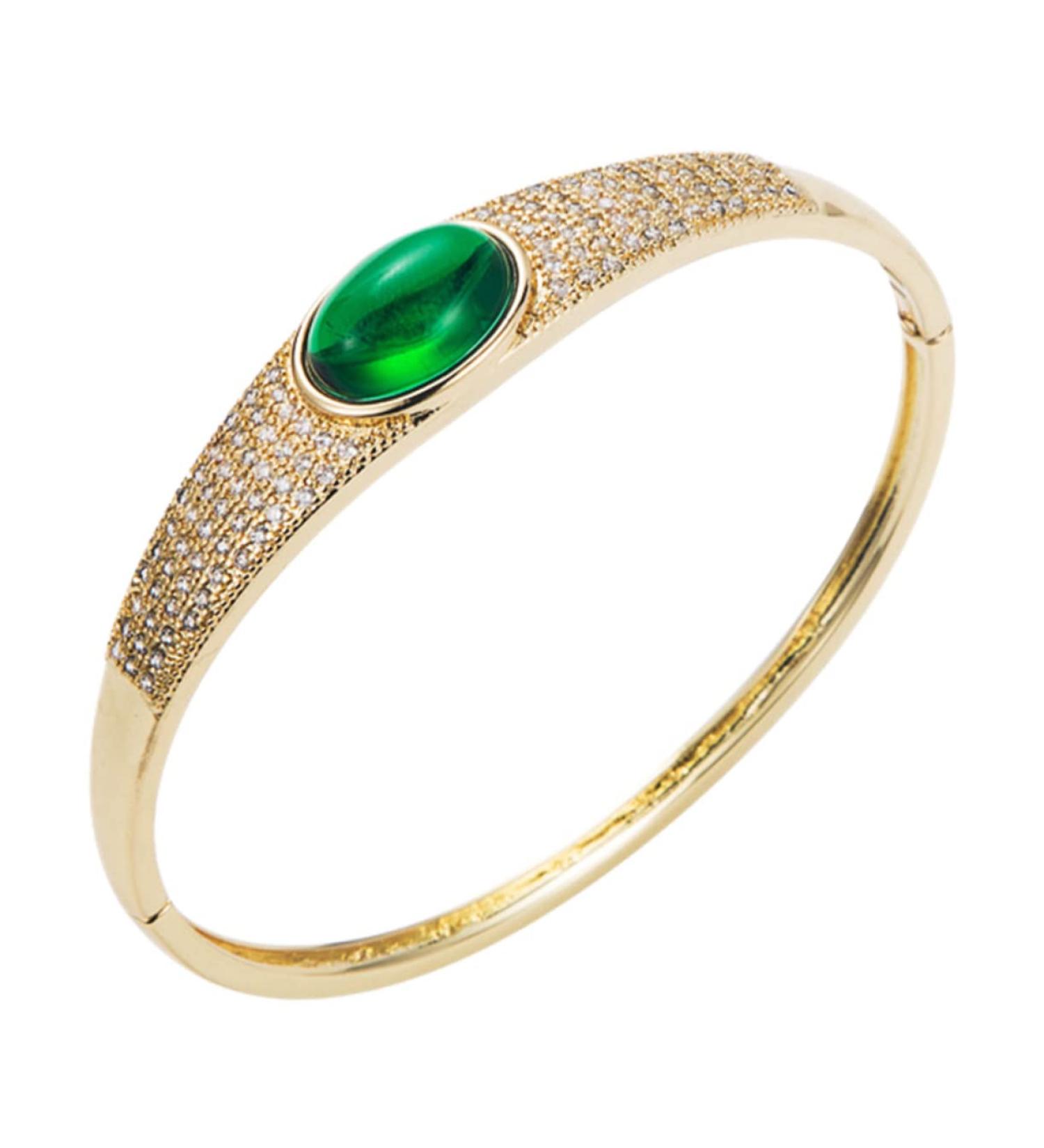 Shop CLISPEED Micro Paved Cubic Zirconia Bracelet Watch Straps - Real Gold Plated Copper & Agate for Women | International Shipping Available - Buy Online on GoSupps.com