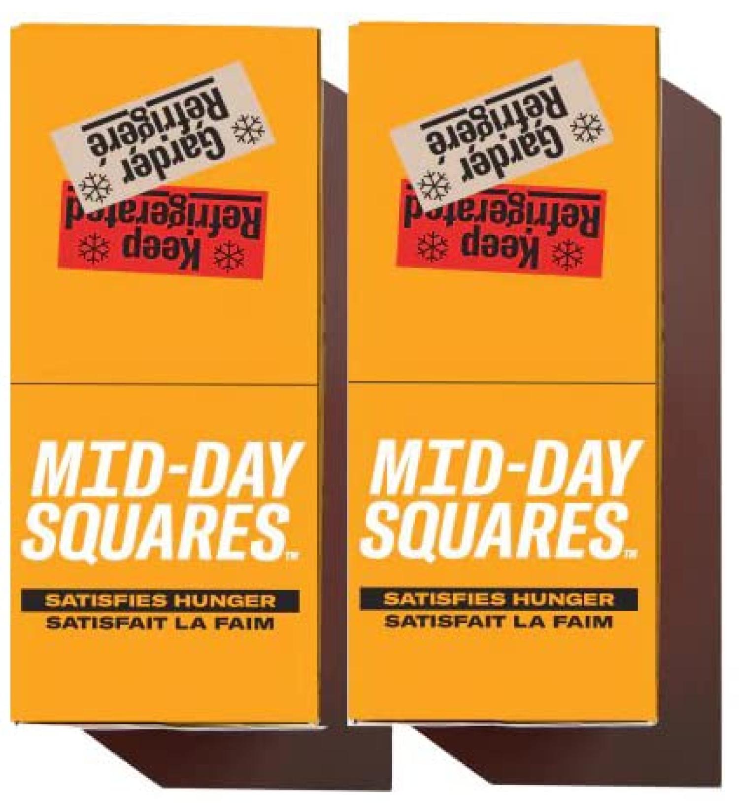 Mid-Day Squares Peanut Butta Bars 33g each 2 Packs (24 Squares) | Made with Real Chocolate 6g Plant Protein 4g Fiber Gluten Free Certified Vegan Peanut Butta 12 Count (Pack of 2) - Buy Online on GoSupps.com