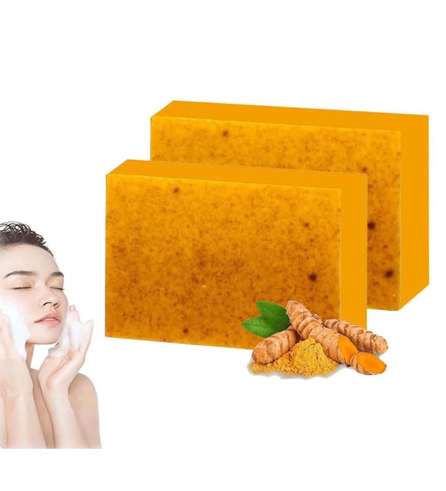 Buy Honey Glow Lemon Turmeric Kojic Acid Soap Bar - Brightening Turmeric Face & Body Soap for Radiant Skin - Buy Online on GoSupps.com