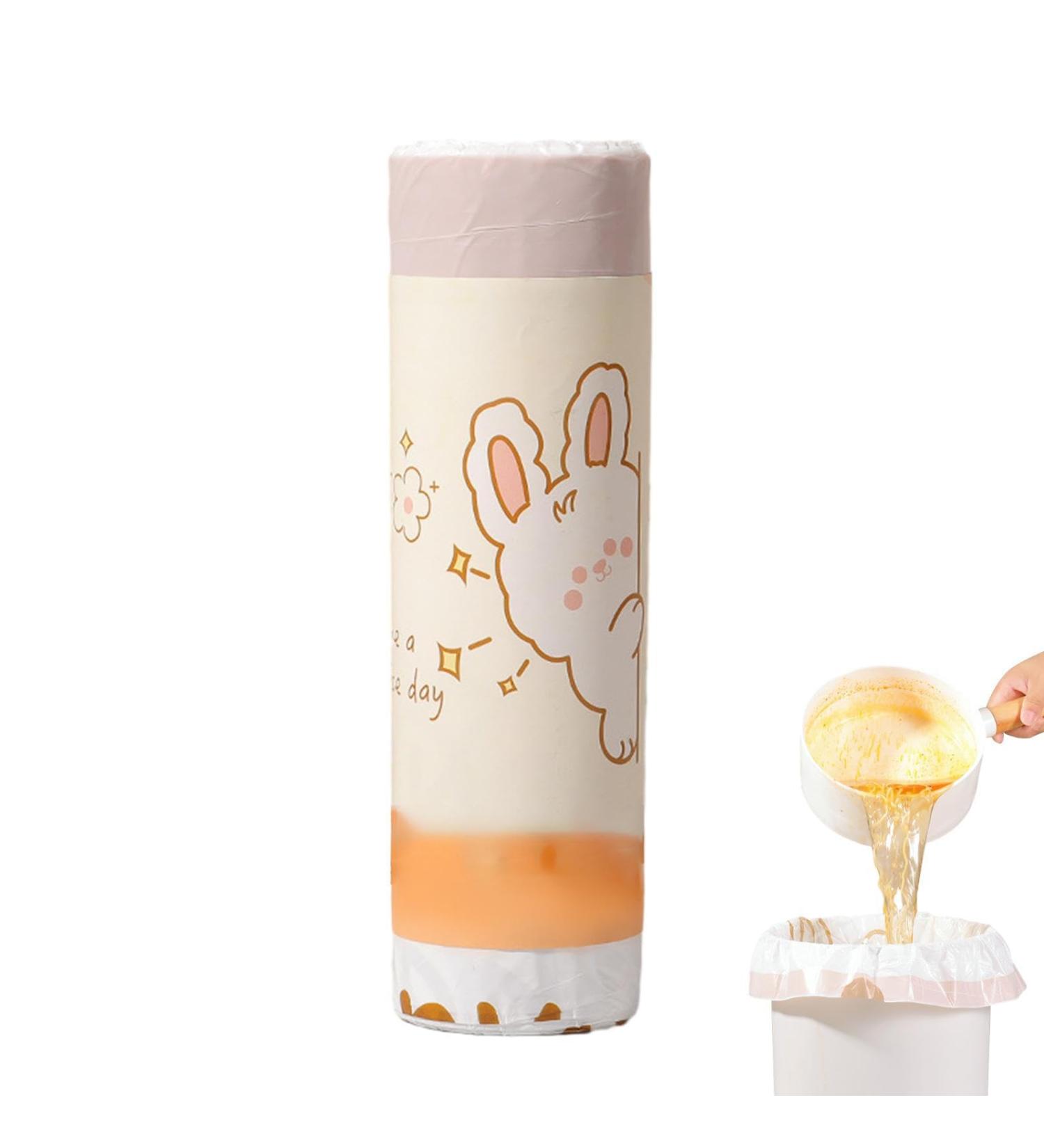 Bathroom Trash Bags | Drawstring Garbage Bags with Cartoon Patterns - Thickened Unscented Trash Bag for Trash Cans Kitchen and Bathroom Dtt 20pcs - Buy Online on GoSupps.com