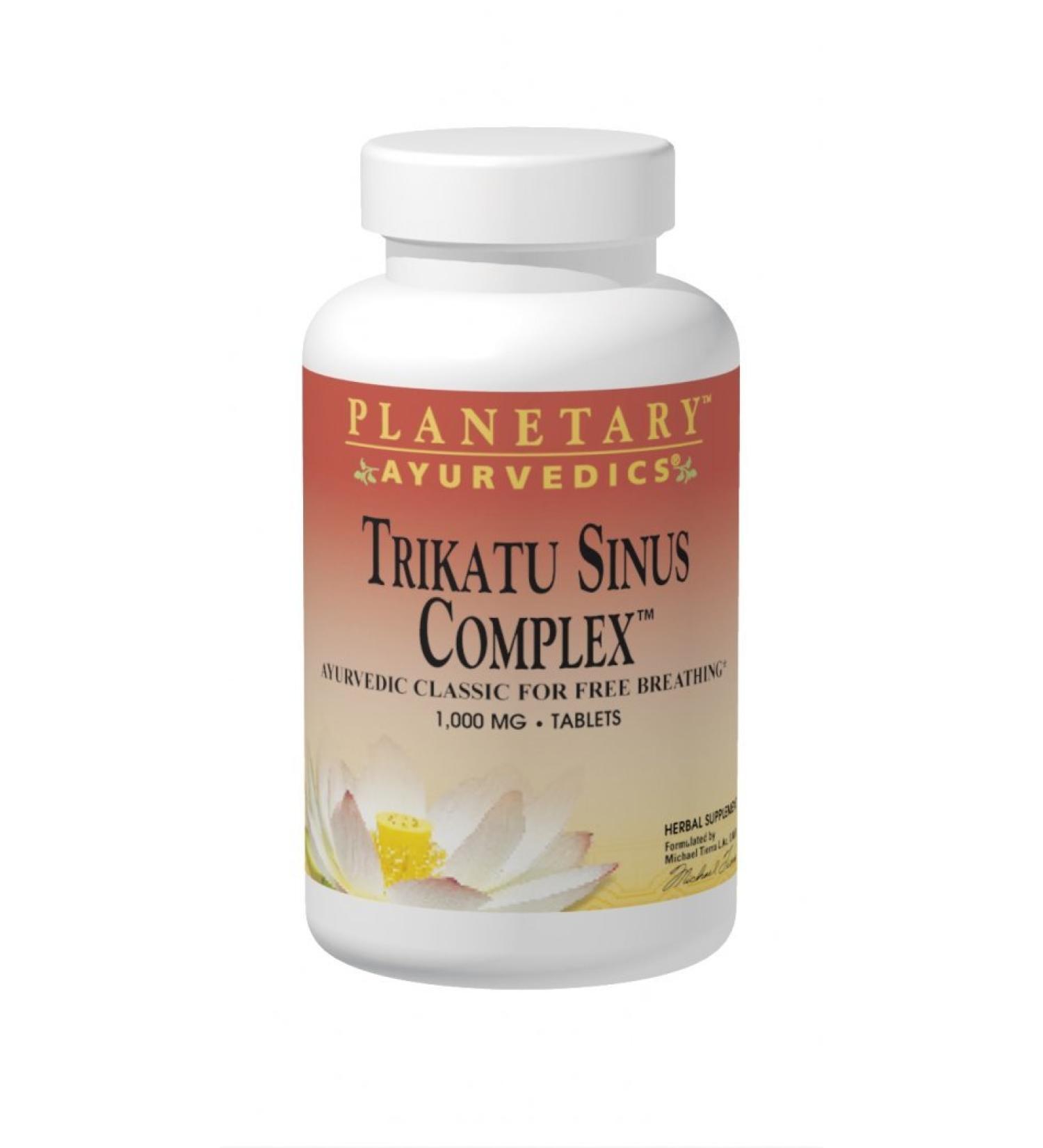 Planetary Herbals Trikatu Sinus Complex 1000mg - 120 Tablets for Free Breathing | Ayurvedic Classic by Planetary Ayurvedics - Buy Online on GoSupps.com