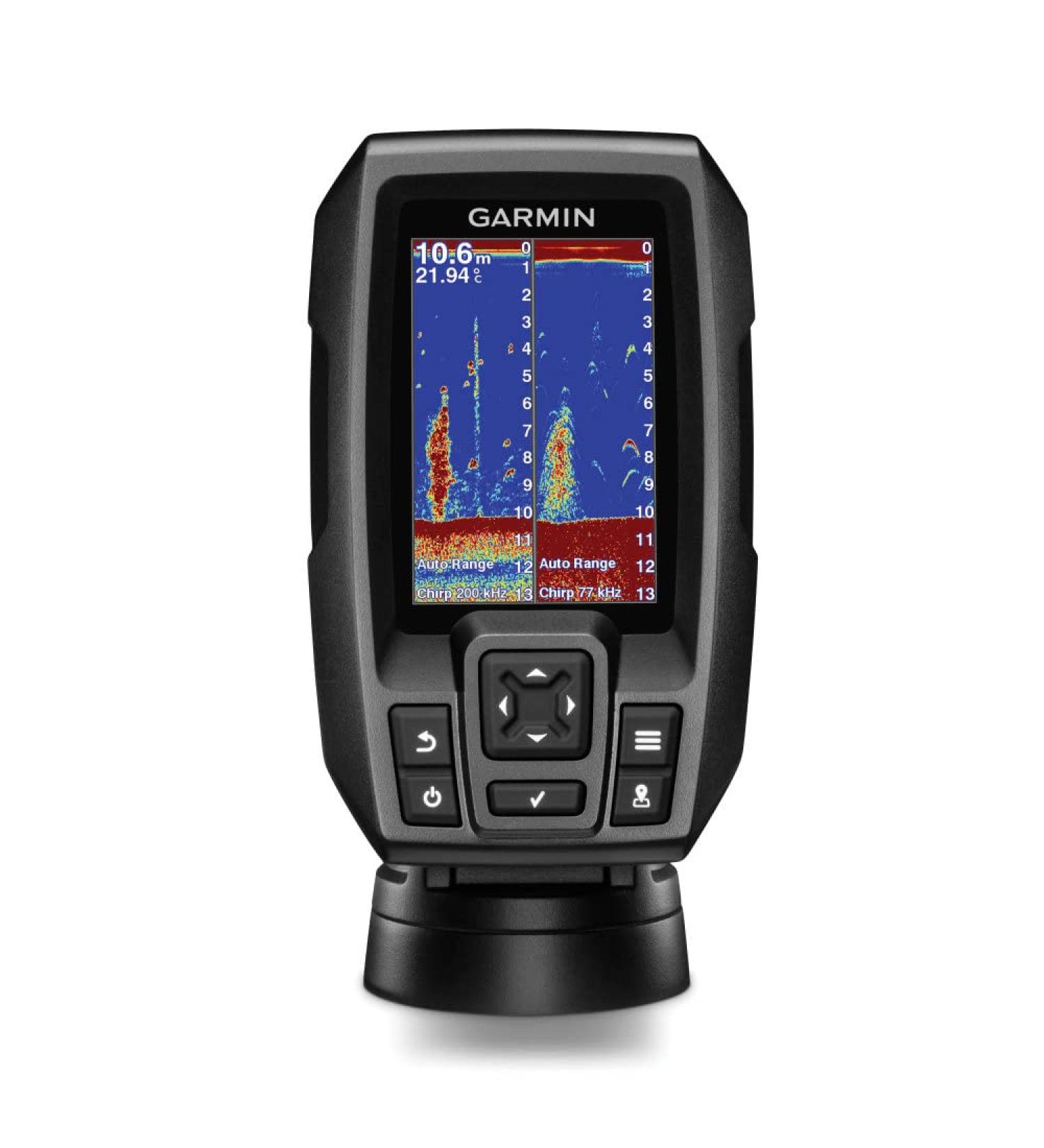 Garmin 010-01550-00 Striker 4 with Transducer, 3.5" GPS Fishfinder with Chirp Traditional Transducer Single
