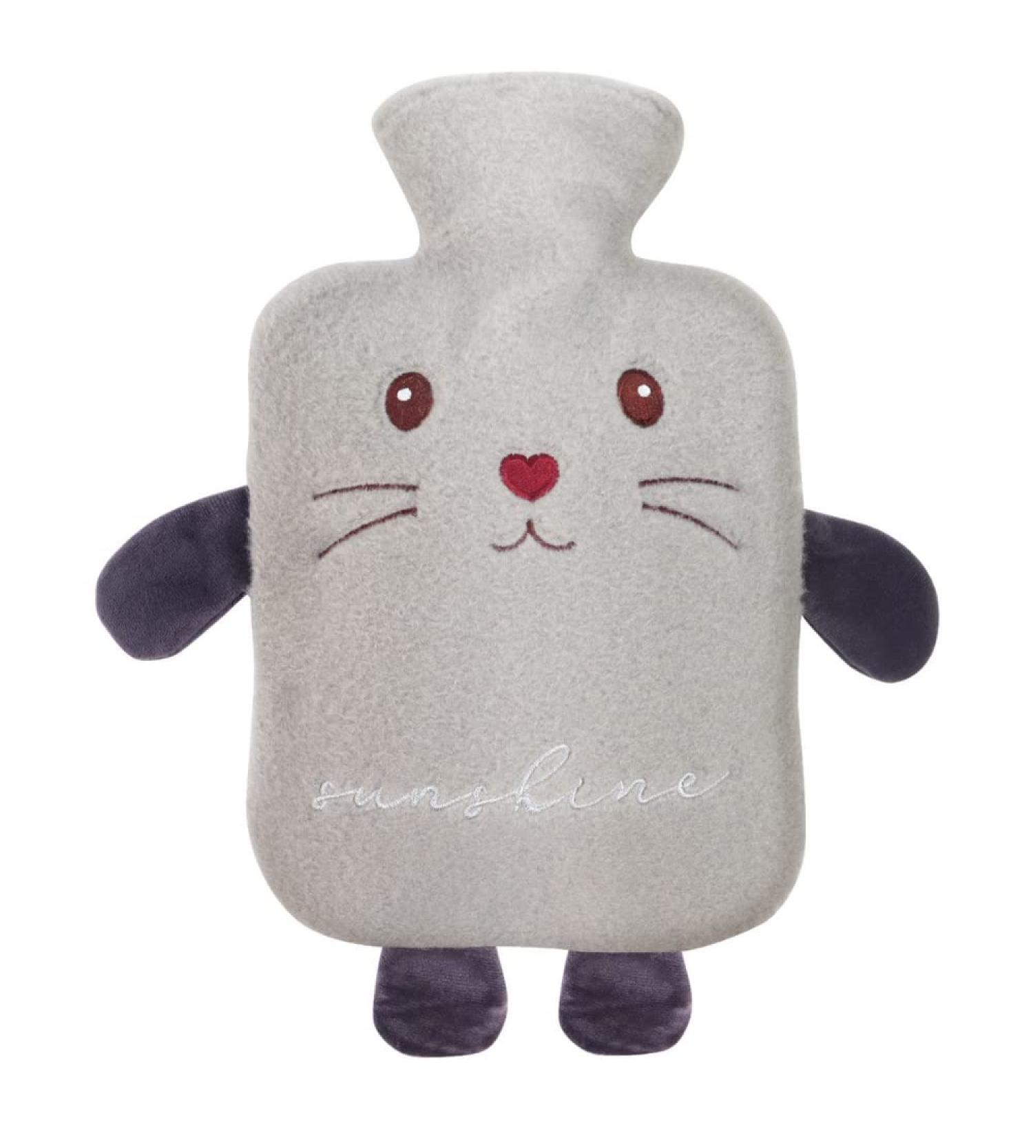 Large 2L Rubber Heat Bottle with Soft Cat Cover | Pain Relief for Belly Back & Legs | Ideal Gifts for Family & Friends - International Shipping - Buy Online on GoSupps.com