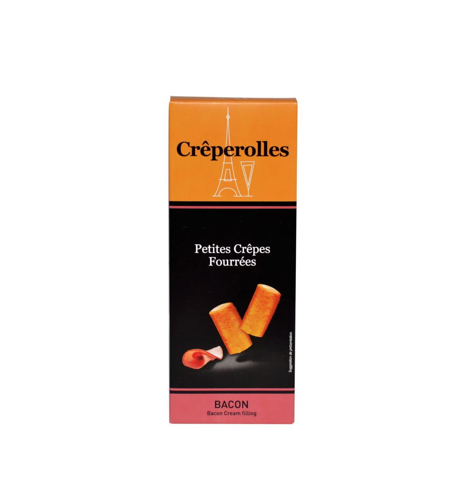 CR PEROLLES - small filled cr pes with cheddar and bacon - Millcrepes - 100g quantity: 12 pieces
