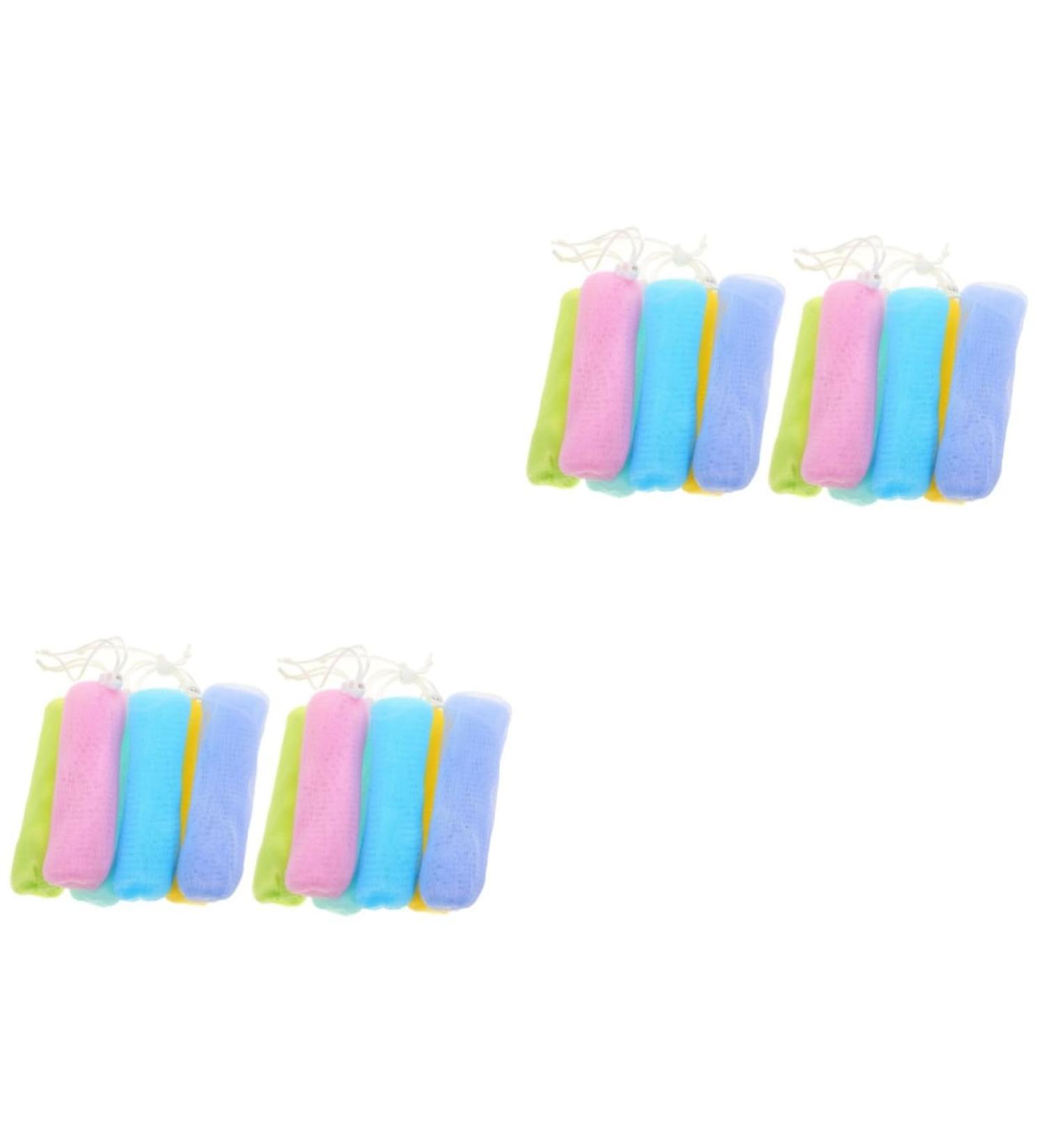 Baluue 24 Pcs Foaming Soap Mesh Bag Cleansing Foaming Bag Soap Saver Pouch Foam Face Wash Sponge Pe Network 14.5x5cmx2pcs As Shownx2pcs - Buy Online on GoSupps.com