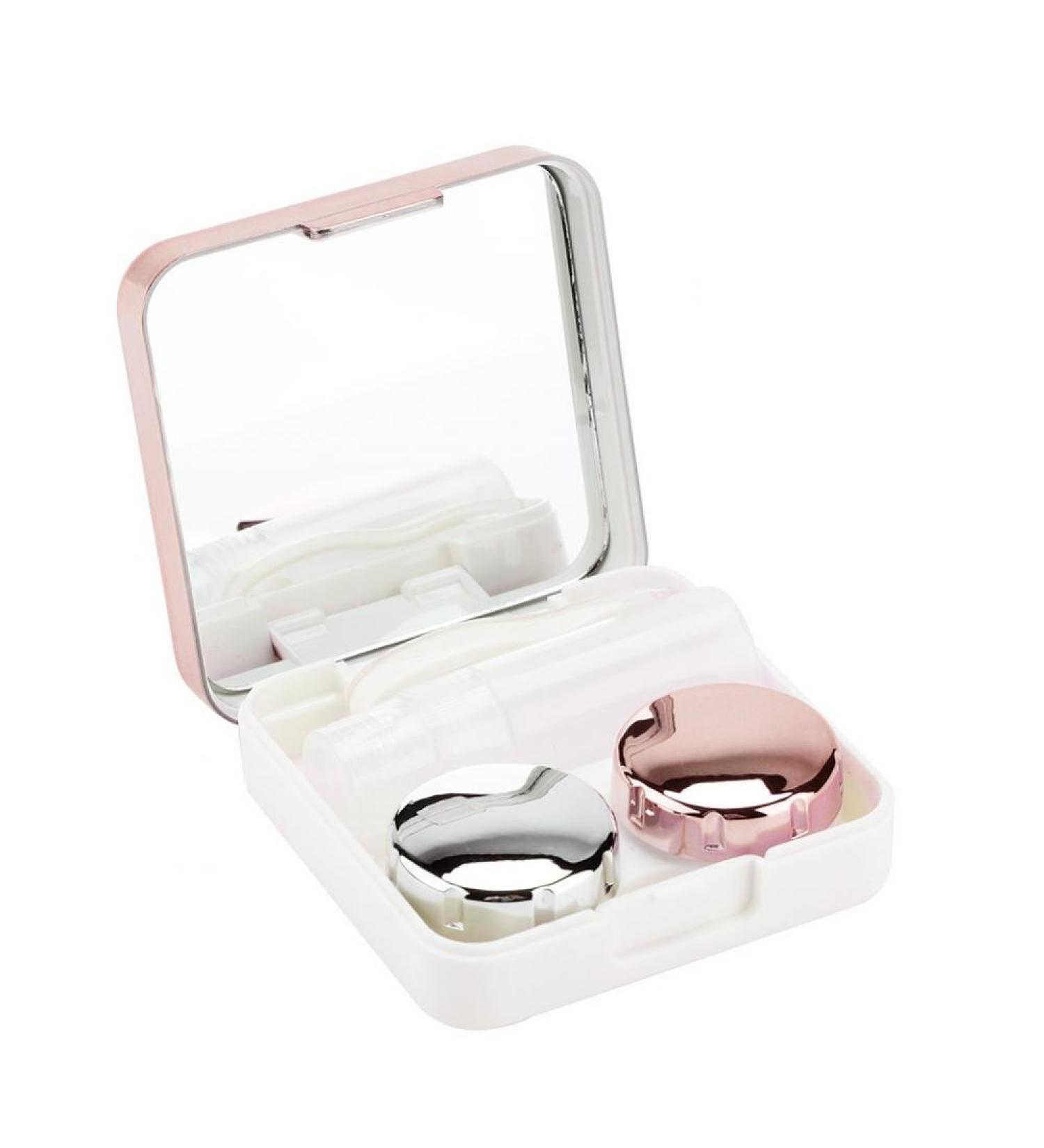 Sonew Mini Portable Travel Lens Case Set | Myopia Eye Care Kit with Mirror Solution Bottle Tweezers & Lens Stick - International Shipping Available - Buy Online on GoSupps.com