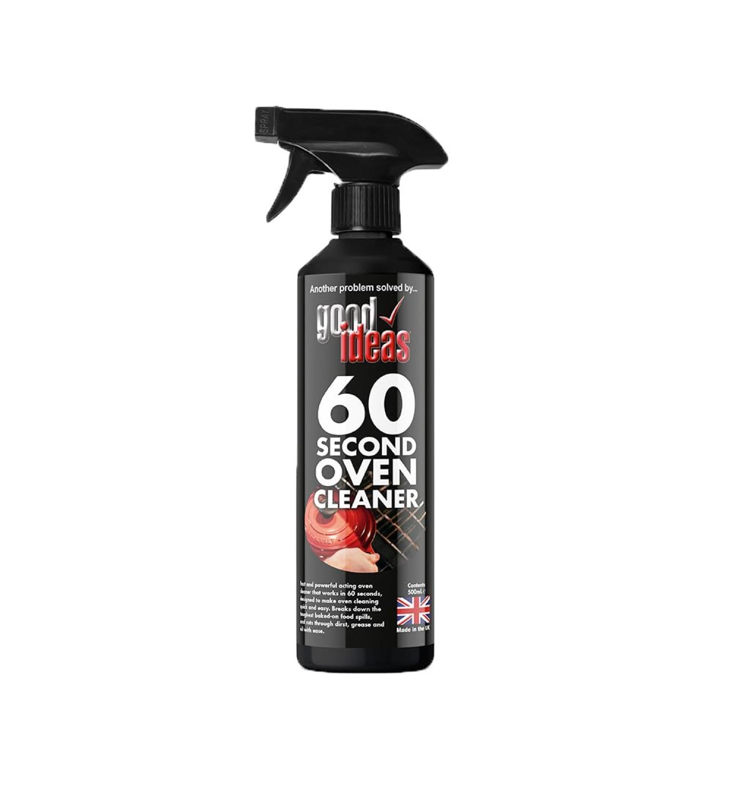 Good Ideas 60 Second Oven Cleaner Heavy Duty Cooktop Cleaning Spray for Grease Stain Remover 500ml Bottle - Fully Guaranteed | 500ml - Buy Online on GoSupps.com