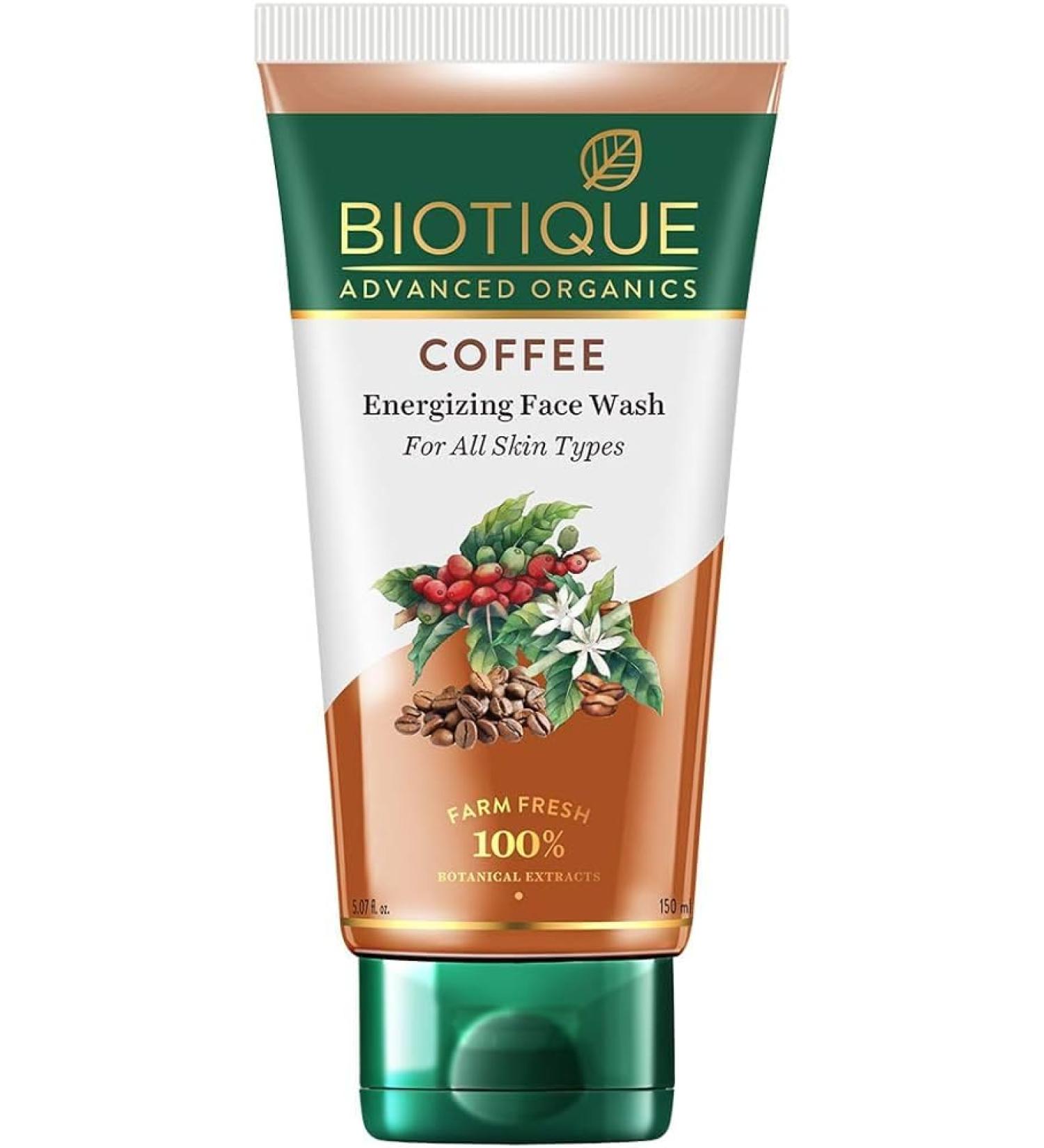 Buy Bio.tique Coffee Energizing Face Wash 150ml - Purifies Skin & Unclogs Pores | International Shipping Available - Buy Online on GoSupps.com