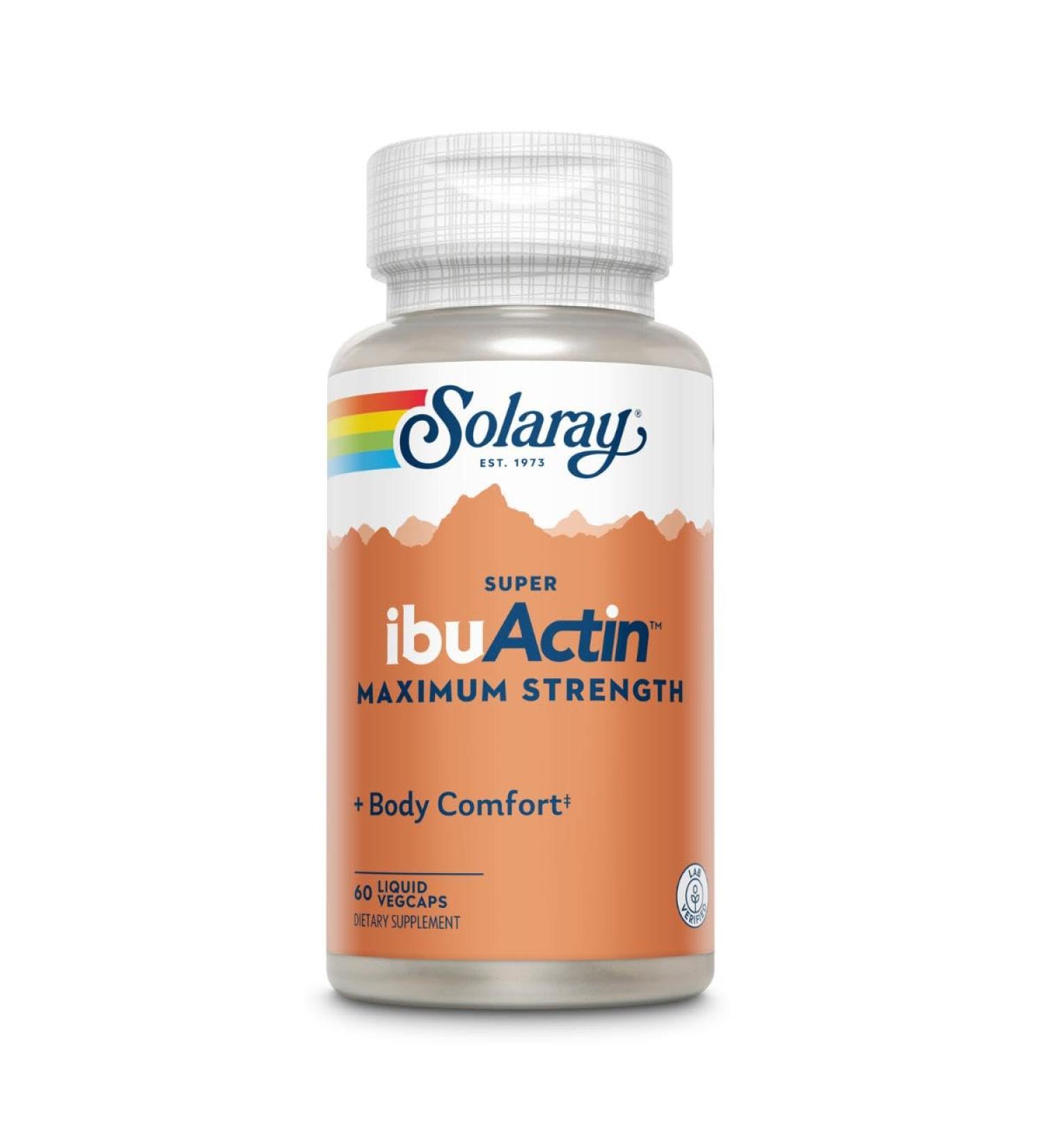 SOLARAY Solaray Super IbuActin | 60 capsules