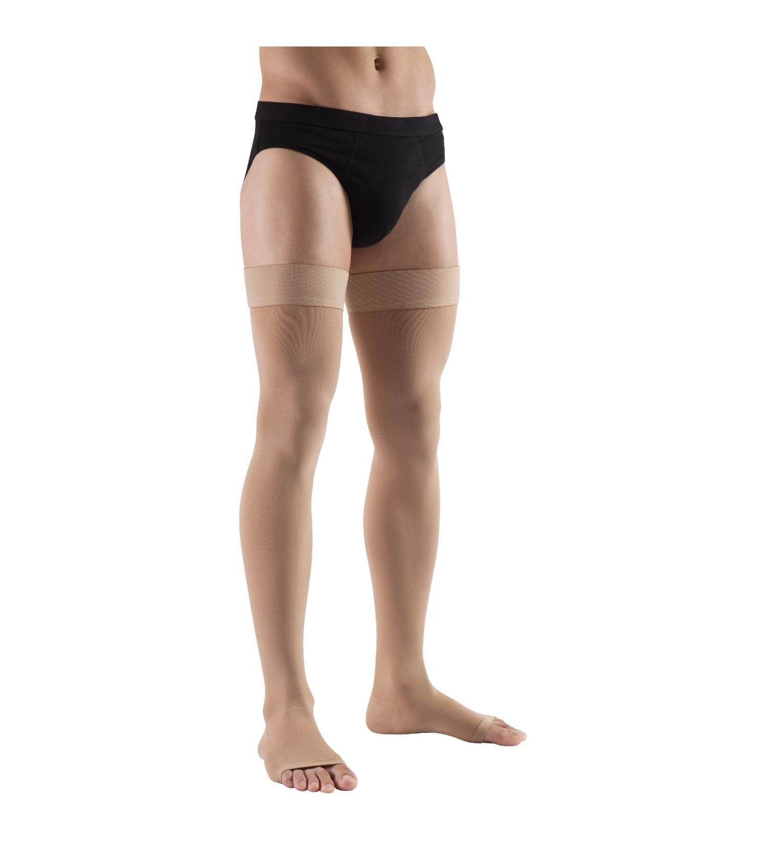 Buy Lauma Medical XXL Toe-Open Compression Stockings 23-32 mmHg | Relief for Varicose Veins Swelling and Pain | Long Beige Socks - Buy Online on GoSupps.com