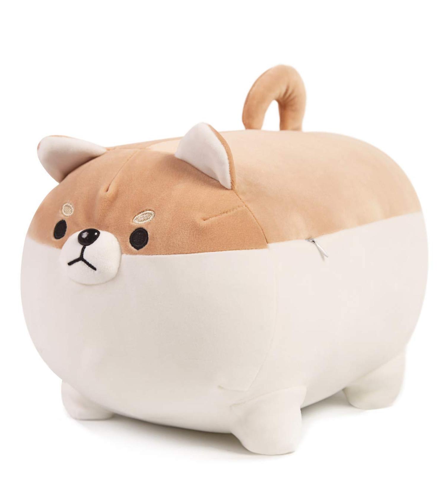 PEDEIECL Stuffed Animal Shiba Inu Plush Toy - 40cm Brown Anime Corgi Dog Pillow, Perfect Gift for Kids, Boys, Girls - Birthday, Valentine, Xmas - Buy Online on GoSupps.com