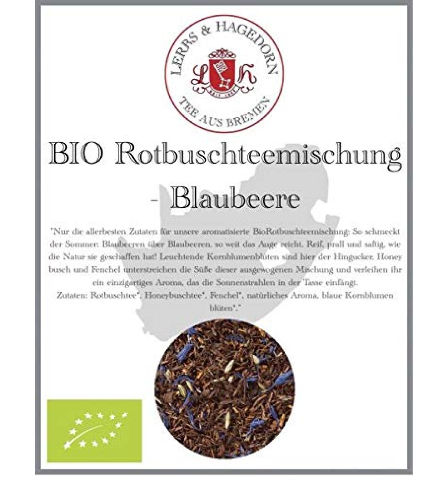  Lerbs & Hagedorn Red tea mix - Blueberry k.b.A 1 kg - Buy Online on GoSupps.com