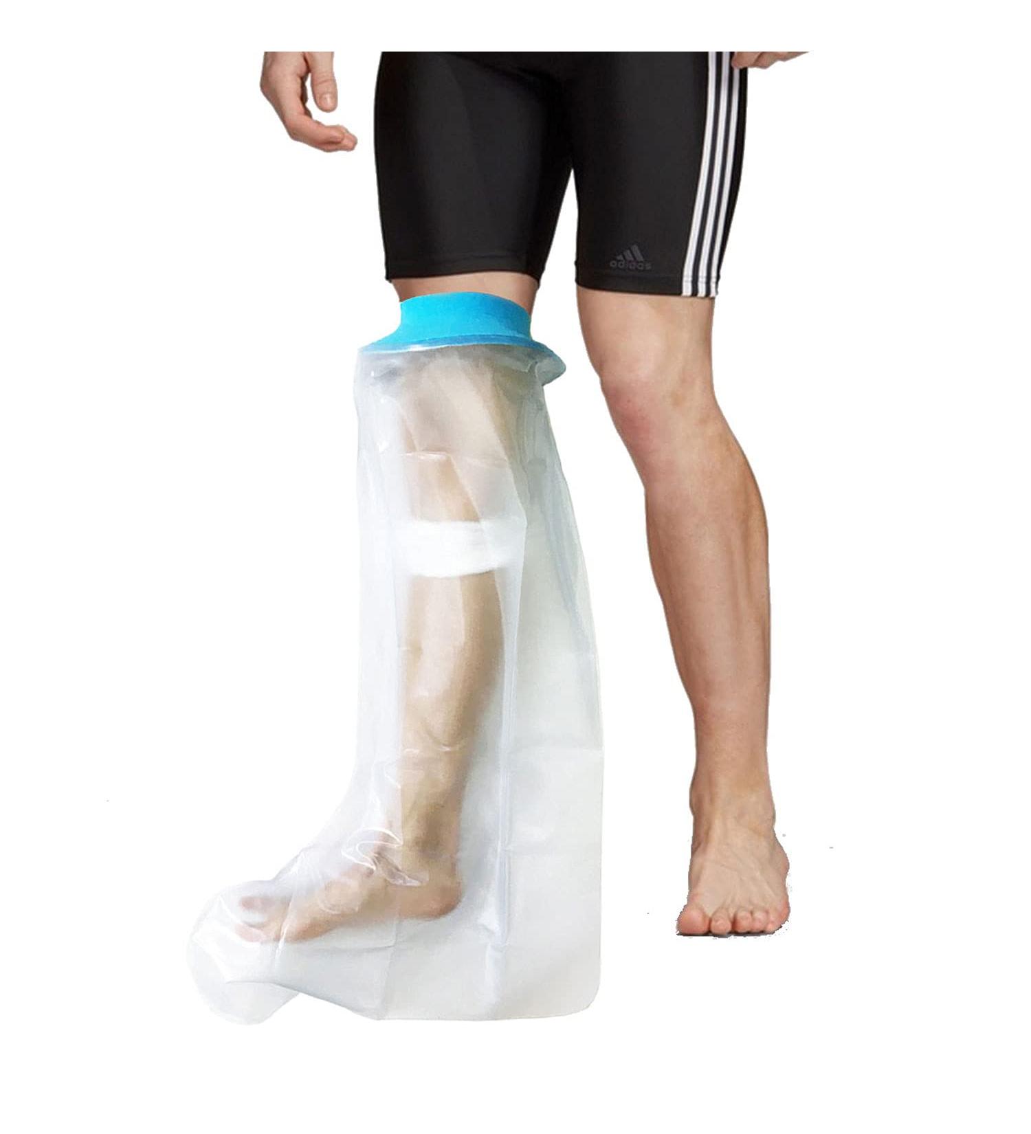 Chali Waterproof Full Leg Cast Cover for Adults - Reusable Knee Cast Protector for Showering and Wounds - Buy Online on GoSupps.com