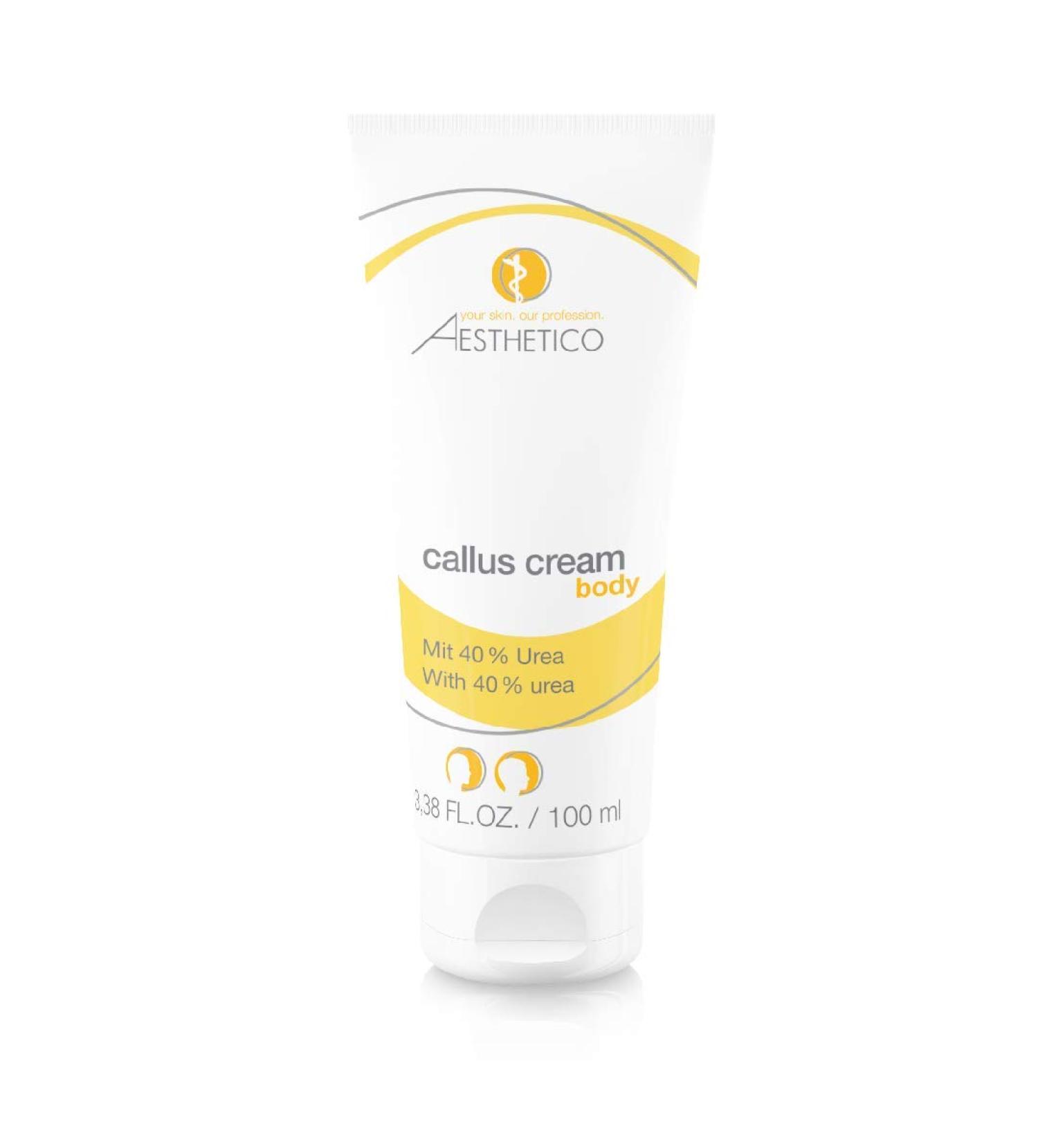 AESTHETICO Callus Cream - Urea Formula for Severe Calluses & Cracked Skin | 100ml - Effective Skin Treatment International Shipping Available - Buy Online on GoSupps.com