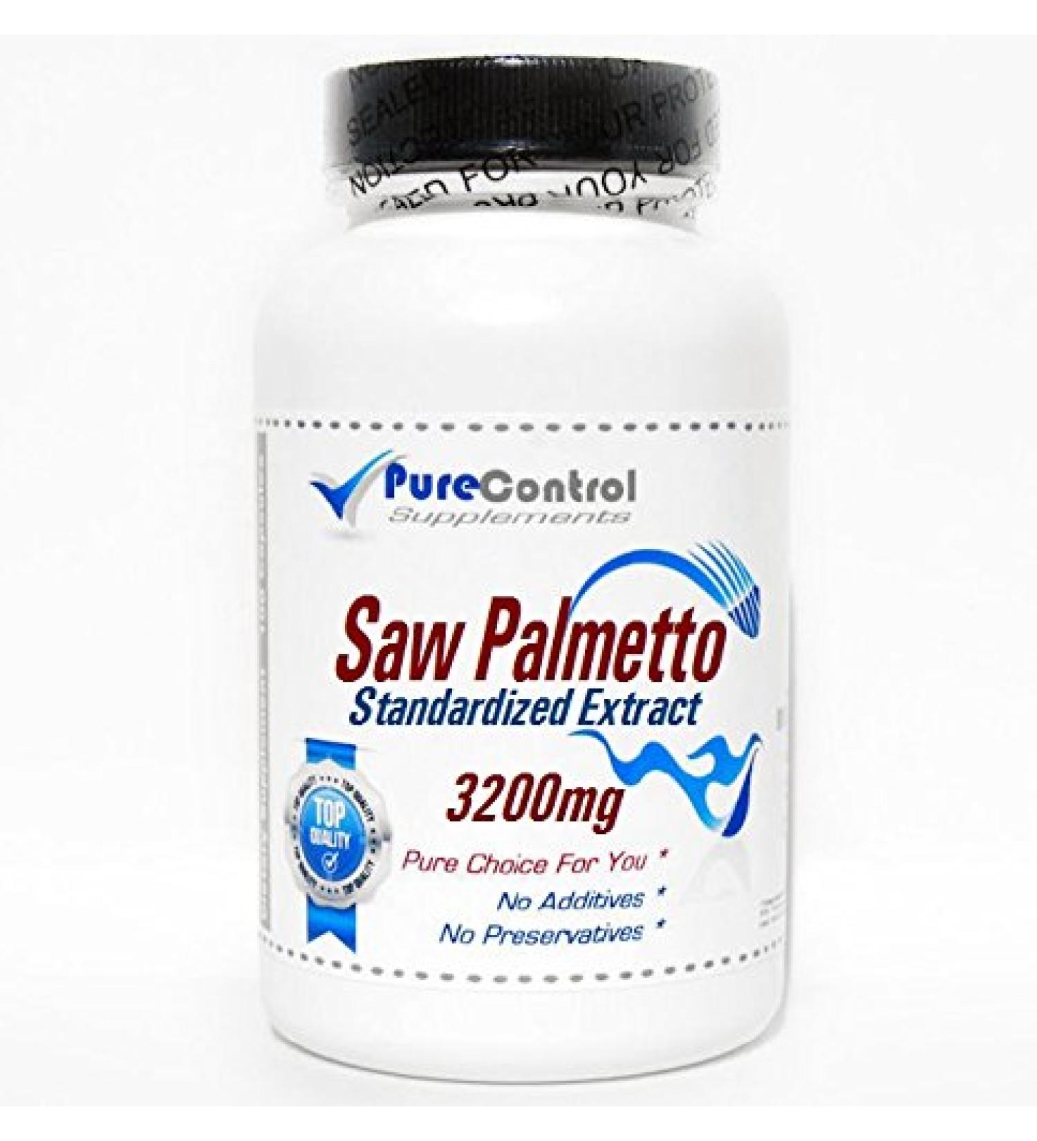 Saw Palmetto Standardized Extract 320mg // 200 Capsules // Pure // by PureControl Supplements