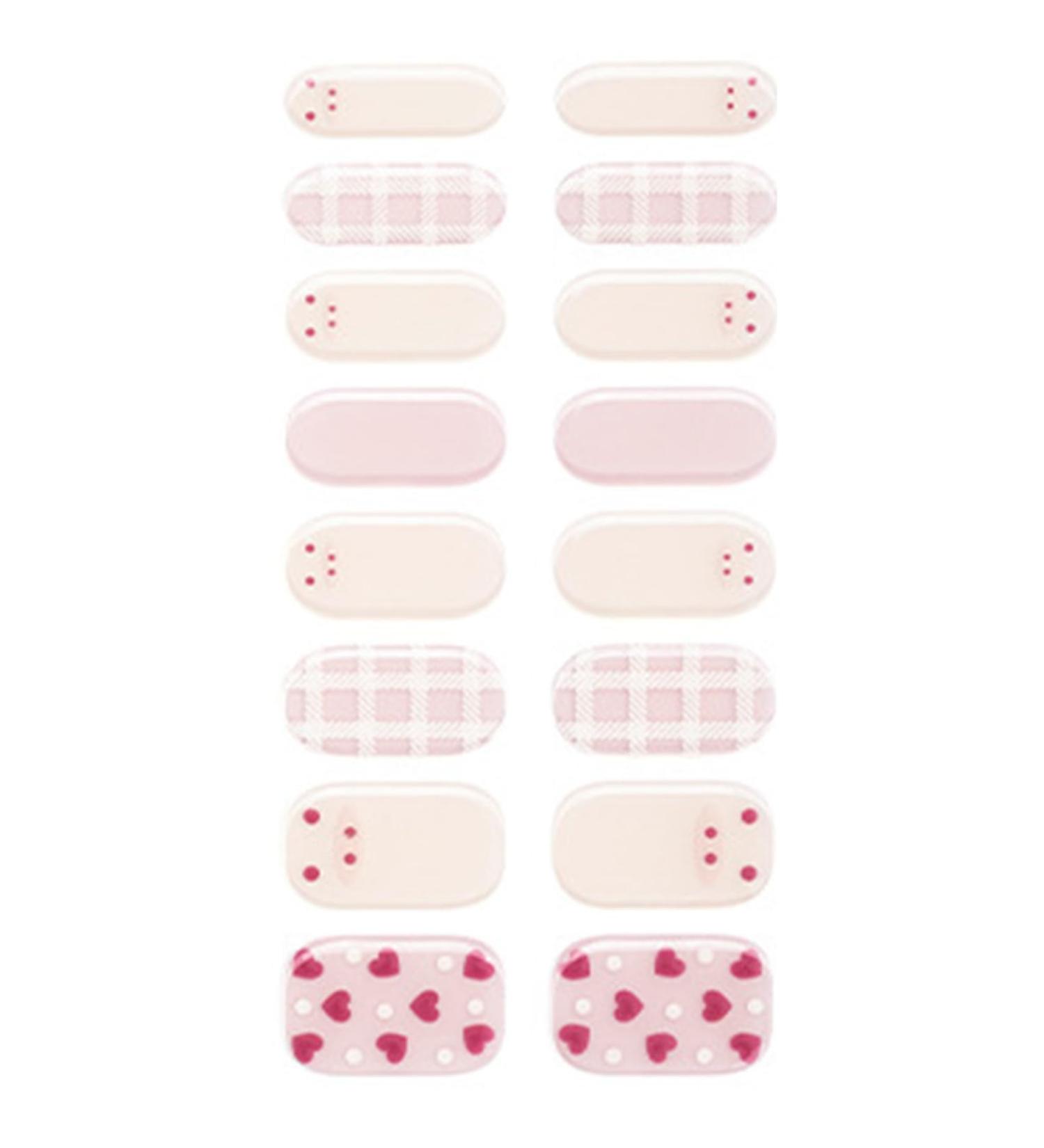Semi Cured Gel Nail Strips Long Lasting Gel Nail Stickers Waterproof Nail Wraps UV Nail Polsih Stickers for Women Nail Art Decals Nail Accessories Bsg0261 - Buy Online on GoSupps.com