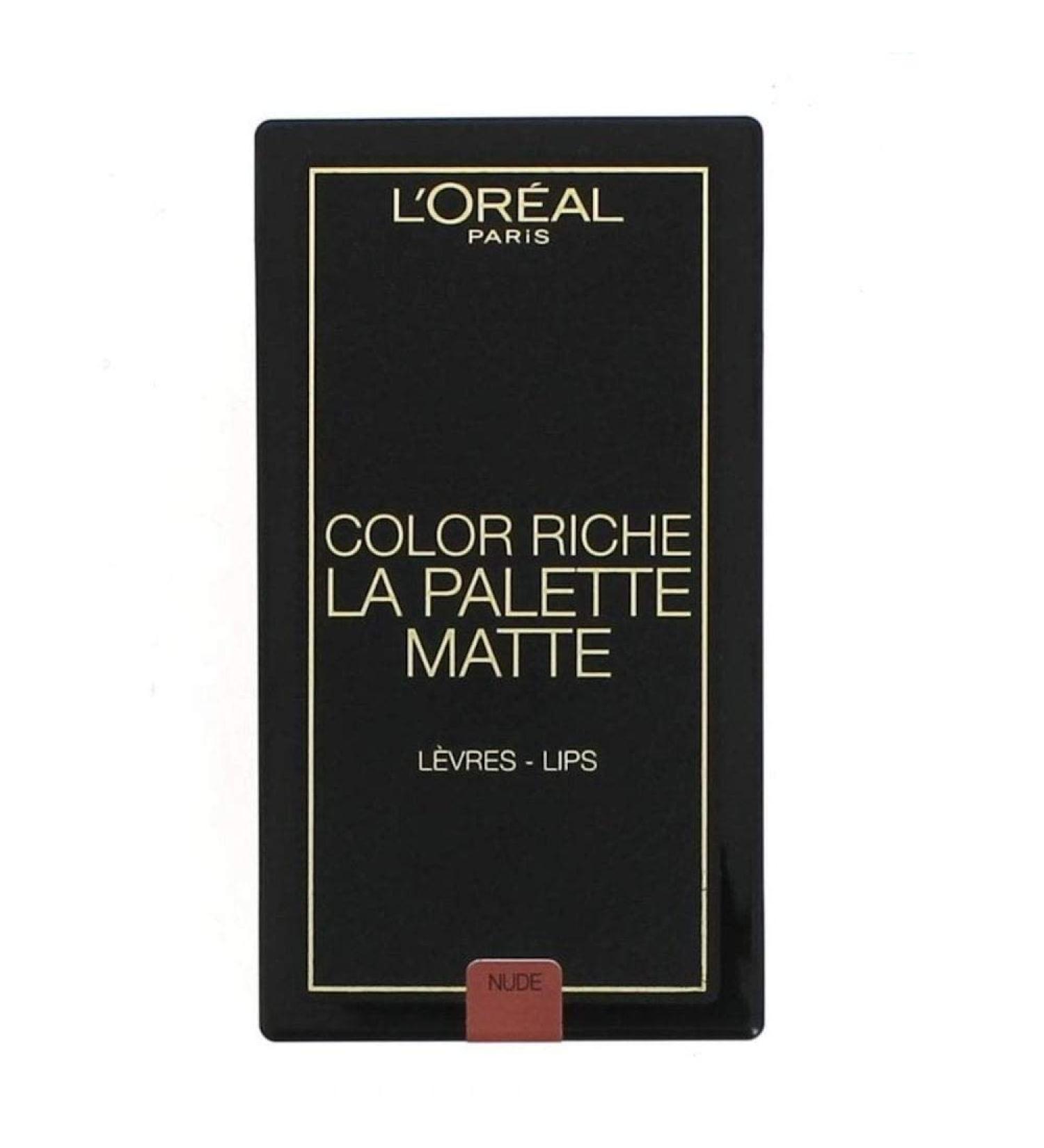 L'Oreal Color Riche La Palette Matte 6 Colour Lip Kit-Nude 02 Nude