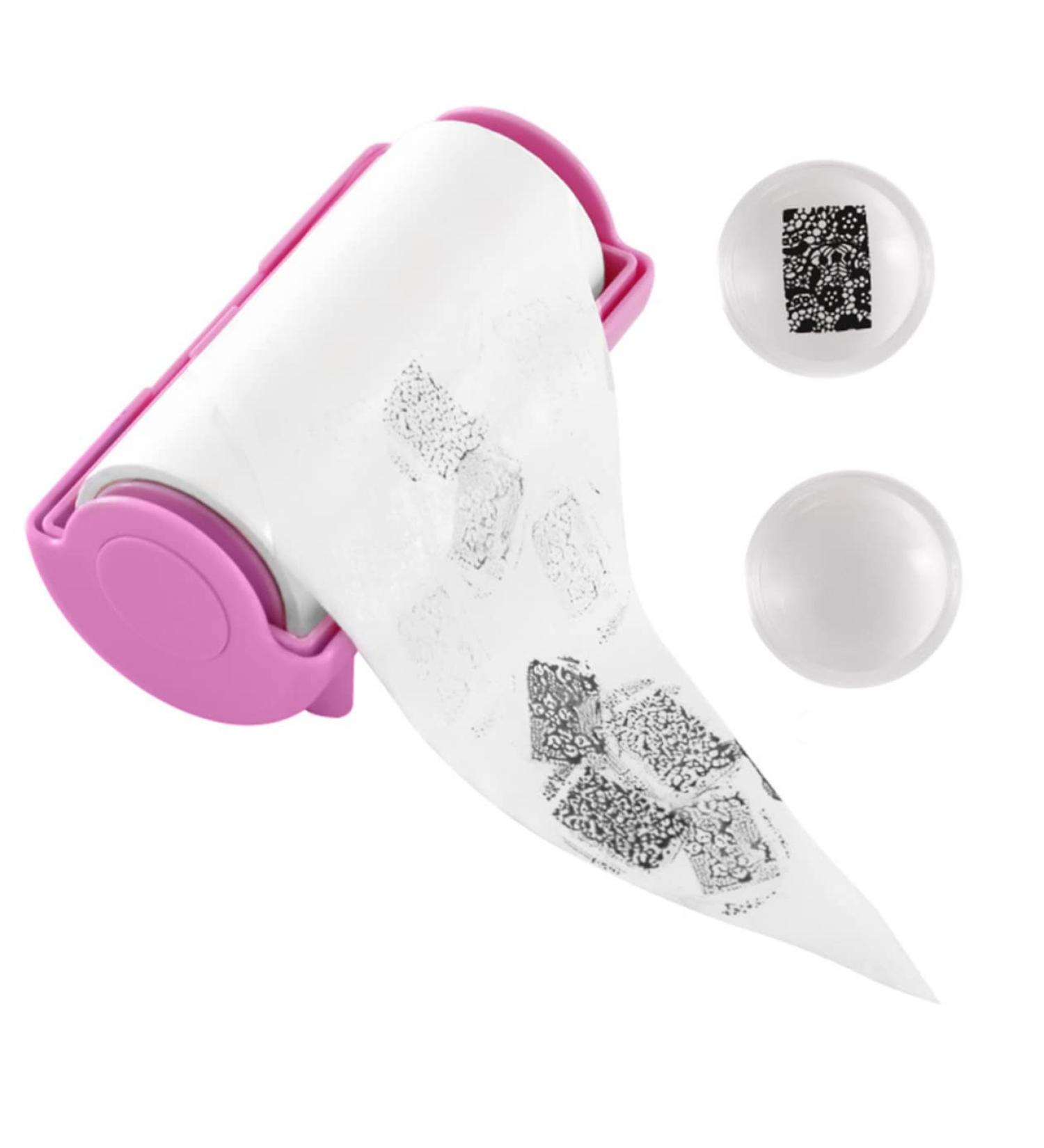 Ipetboom Nail Art Stamper Diy Nail Stamper Nail Beauty Tool Easy Use Nail Art Accessories Nail Art Supplies Nail Stamping Kit Manicures Tools Nail Polish Stamp Kit Pink Cosmetic Remover 11.5X6CM Pink - Buy Online on GoSupps.com