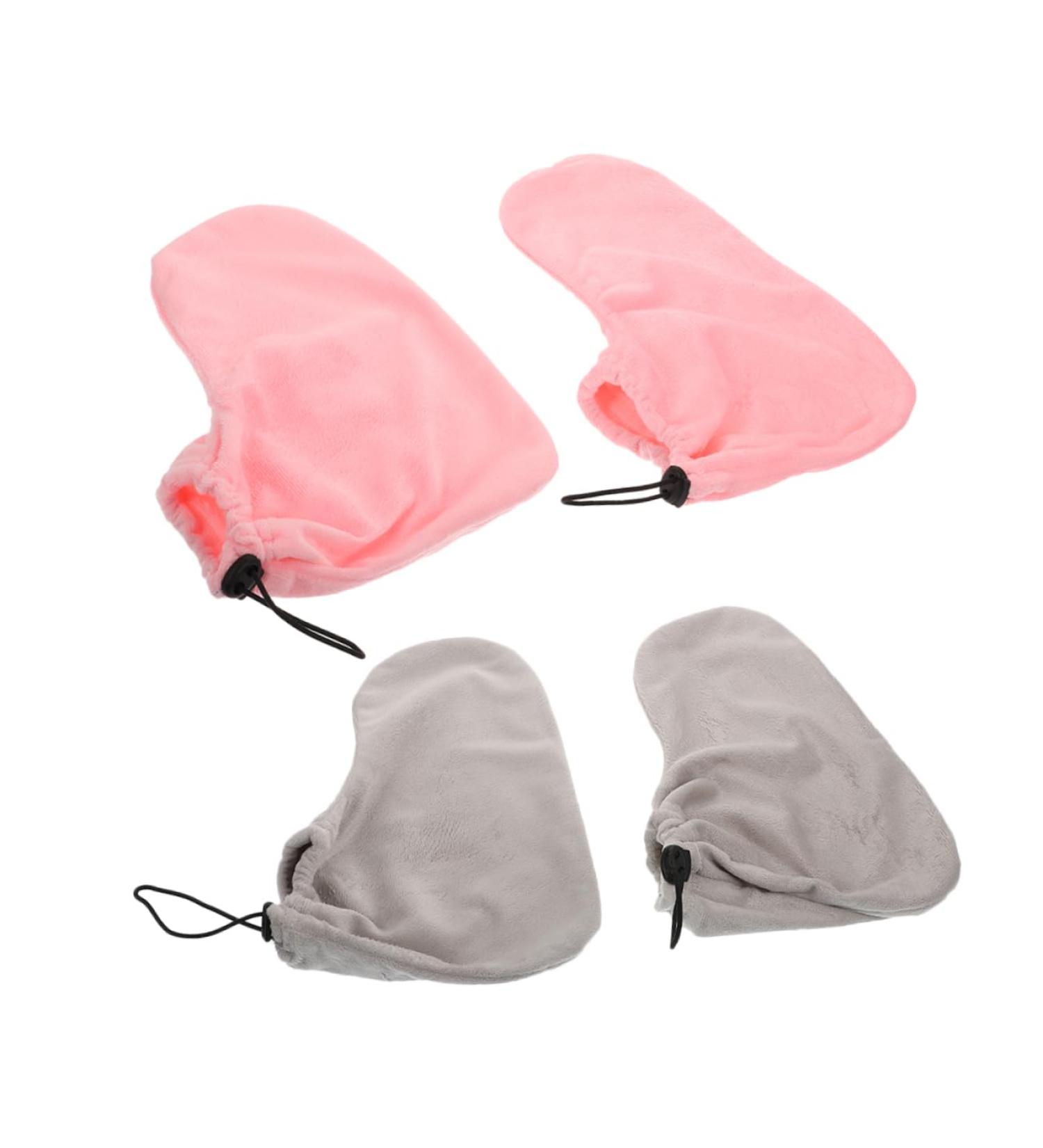 minkissy 2 Pairs Wax Therapy Warm Foot Cover Foot Paraffin Wax Paraffin Booties Paraffin Wax Cover Grooming Glove Paraffin Mitts and Booties Pedicure Bath Liners Foot Care Products Cotton - Buy Online on GoSupps.com
