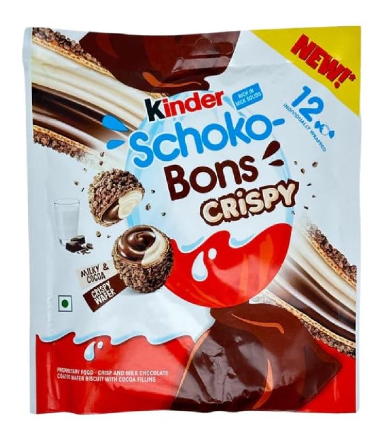 Kinder oder Kinder Schokolade ArBo-Living Quality Kids Crispy Chocolates 67g Delicious Crunchy Crunchy for Kids with Crunchy Creamy Sheathed Cream Filling